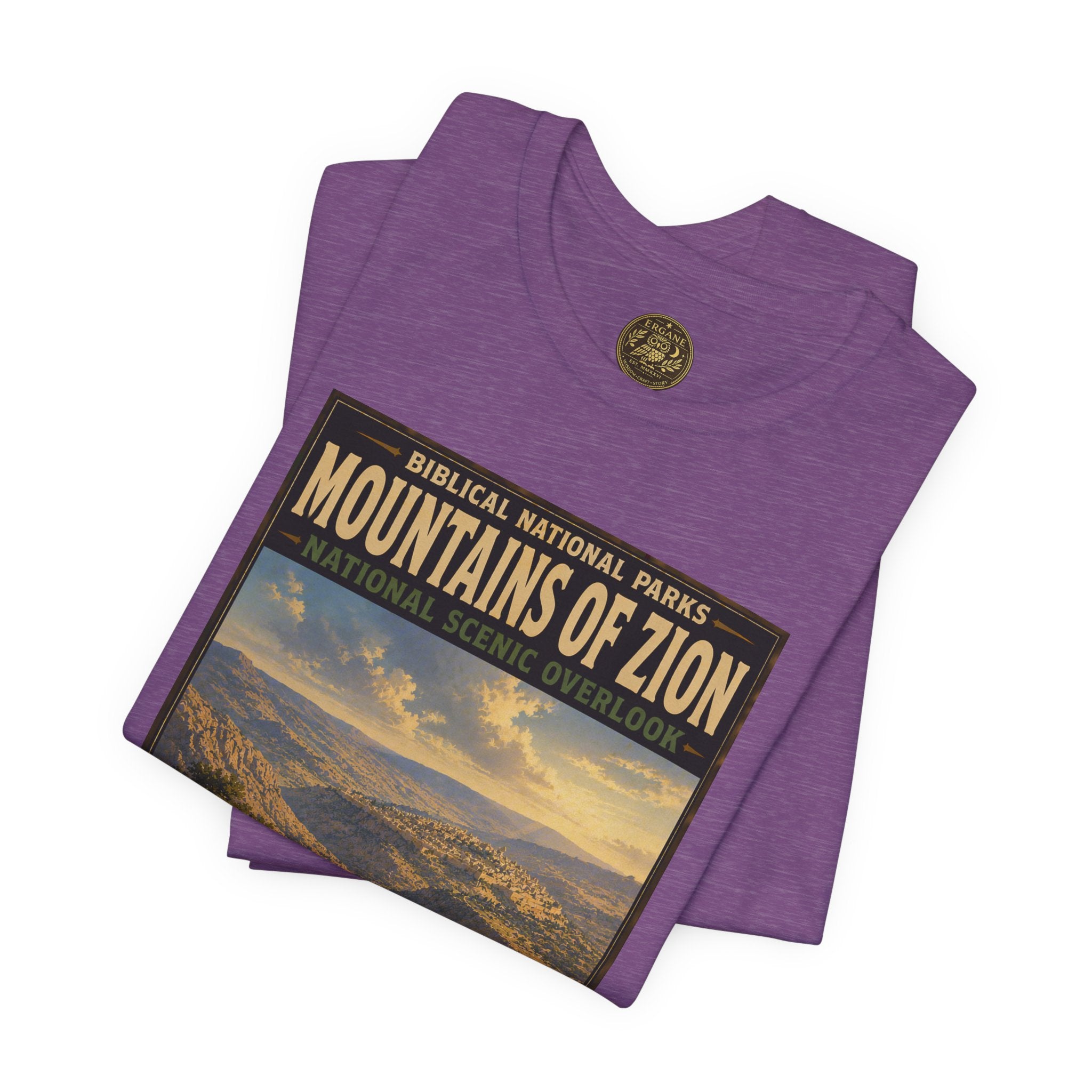 Biblical National Parks Collection IX- #053/054 -Psalms & Sacred Landscapes | Psalm 125 | Vintage nature poster Tee | Biblical national parks graphic shirt