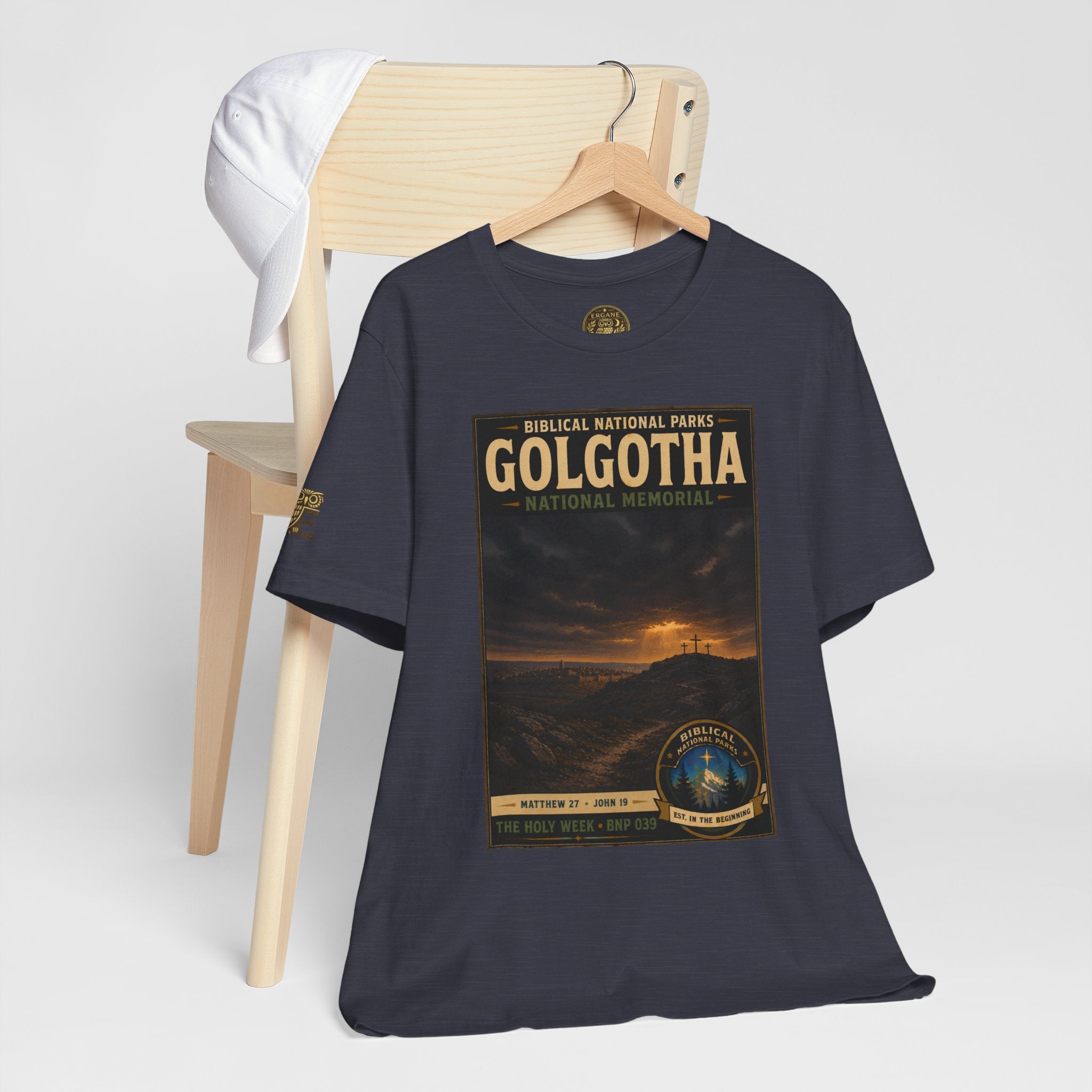 Biblical National Parks Collection VII- The Holy Week #039/041 | Matthew 27 - John 19 | Vintage nature poster Tee | Biblical national parks graphic shirt