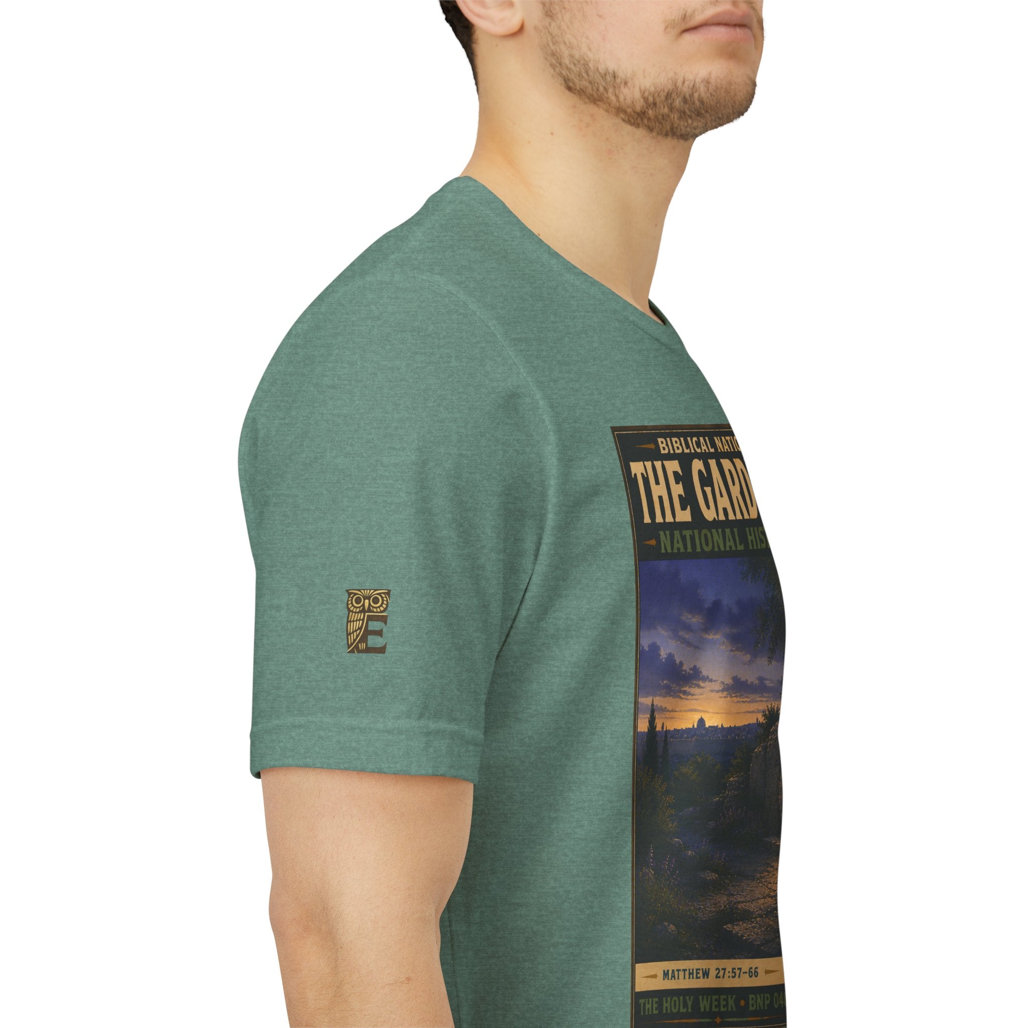 Biblical National Parks Collection VII- The Holy Week #040/041 | Matthew 27: 55-66 | Vintage nature poster Tee | Biblical national parks graphic shirt