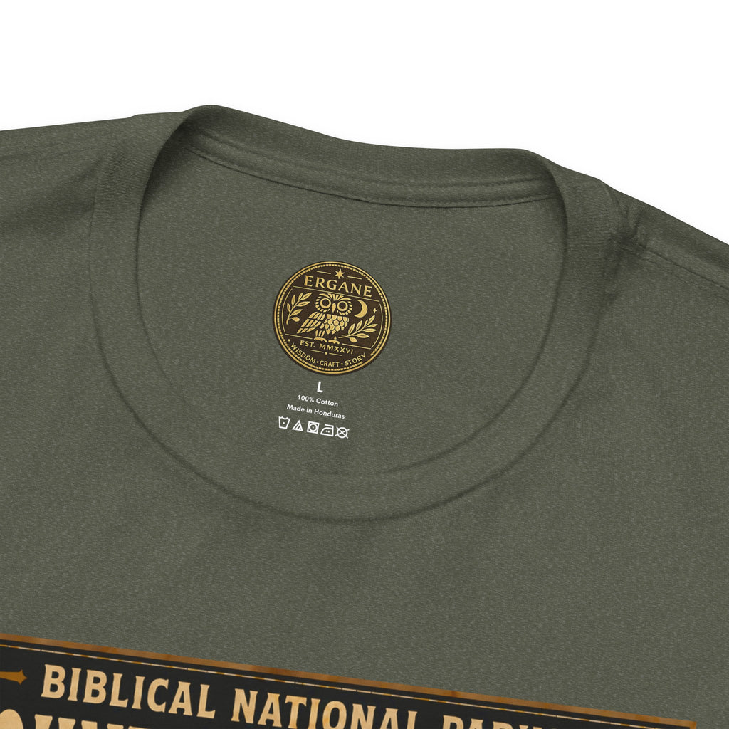 Biblical National Parks Collection VI- Galilee #033/035 Matthew 5-7 | Vintage nature poster Tee | Biblical national parks graphic shirt