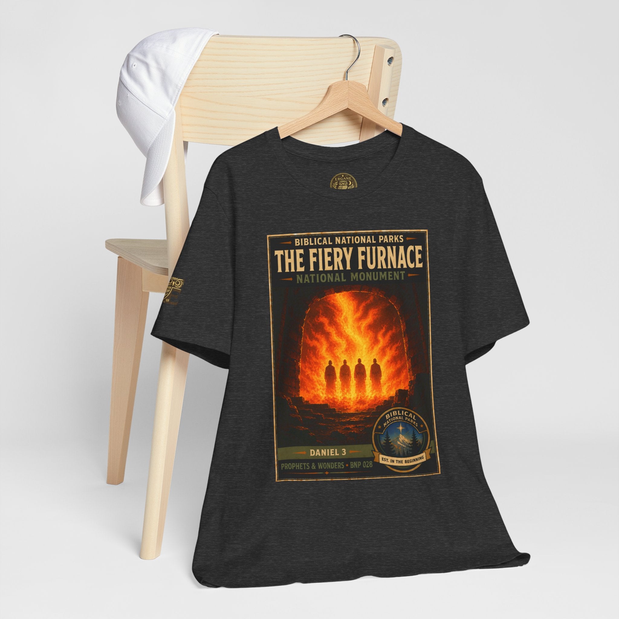 Biblical National Parks Collection V- Prophets & Wonders #028/030 Daniel 3 | Vintage nature poster Tee | Biblical national parks graphic shirt