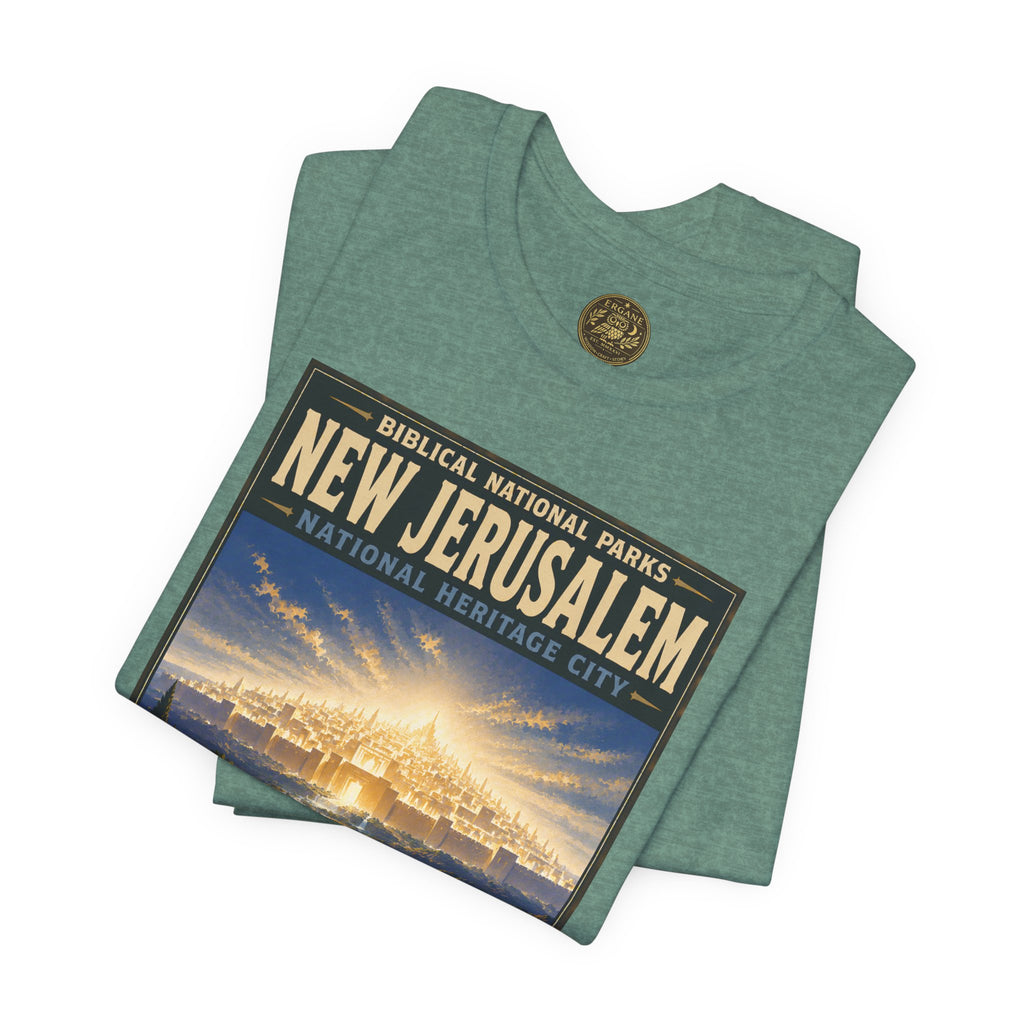 Biblical National Parks Collection X- #060/061 - Revelation: The Final Frontier | Revelation 21 | Vintage nature poster Tee | Biblical national parks graphic shirt 2