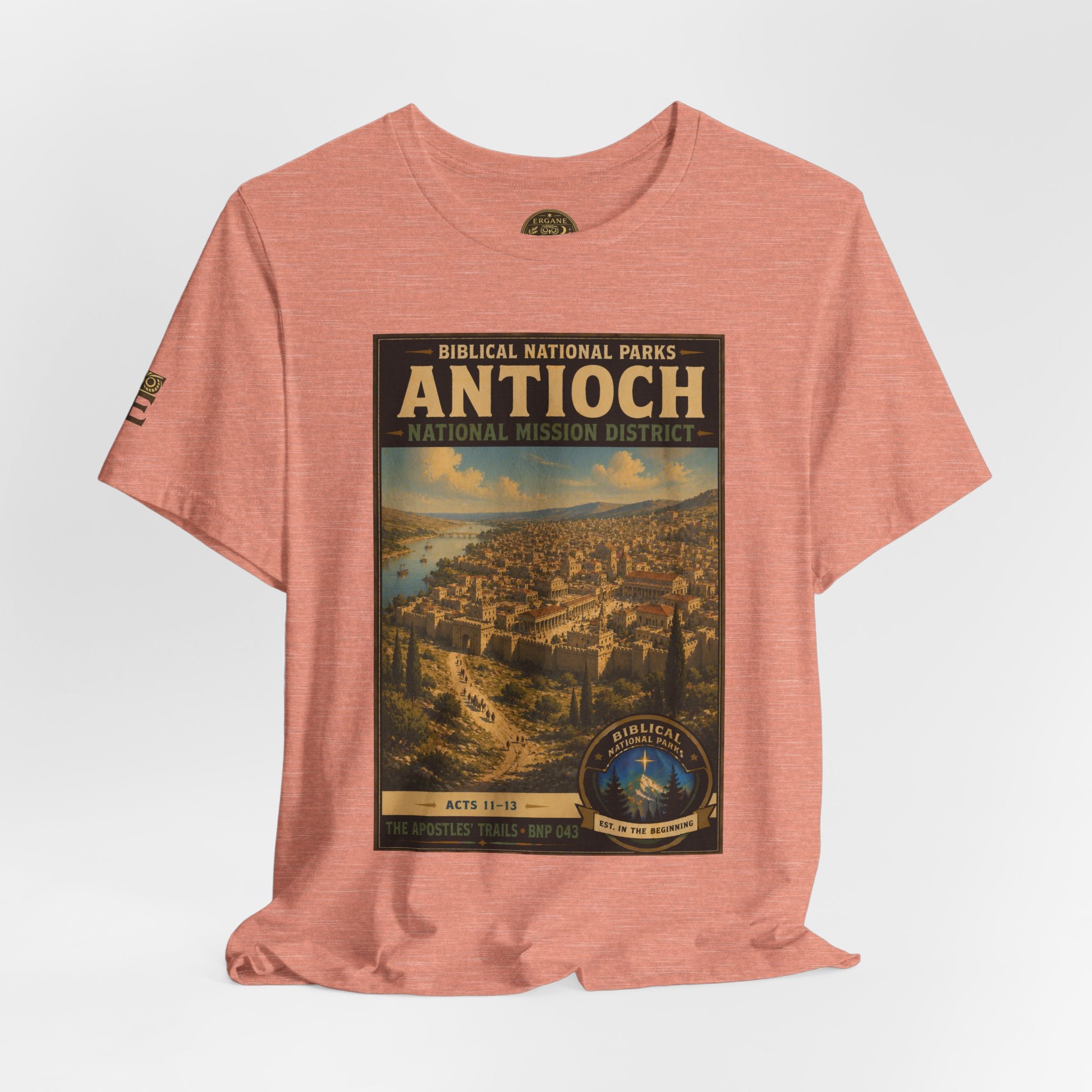 Biblical National Parks Collection VIII- The Apostles' Trails #043/049 | Acts 11-13 | Vintage nature poster Tee | Biblical national parks graphic shirt