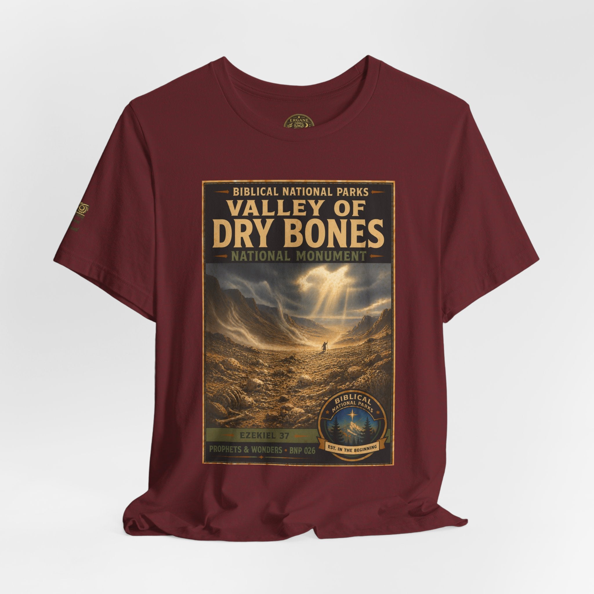 Biblical National Parks Collection V- Prophets & Wonders #026/030 Ezekiel 37  | Vintage nature poster Tee | Biblical national parks graphic shirt