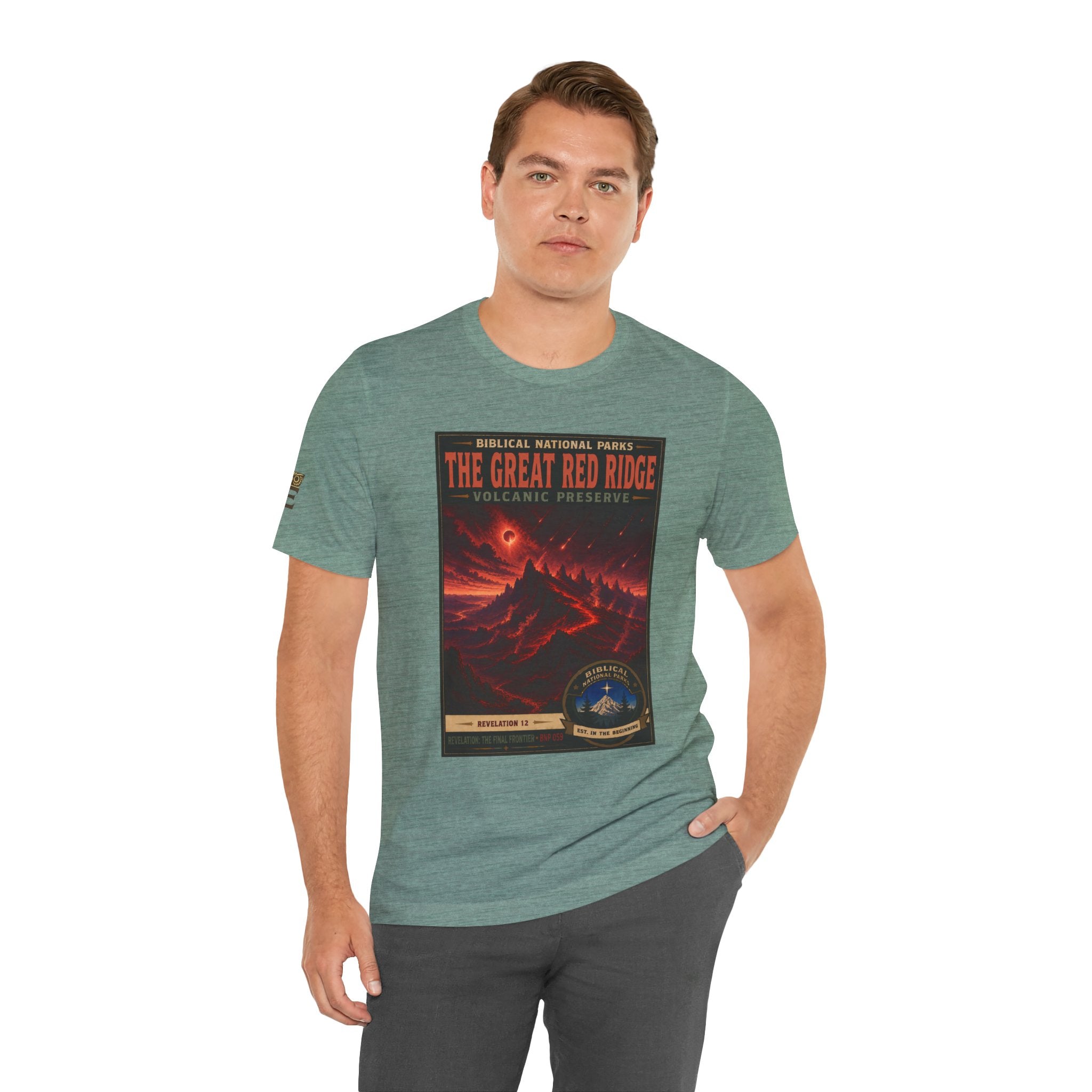 Biblical National Parks Collection X- #059/061 - Revelation: The Final Frontier | Revelation 12 | Vintage nature poster Tee | Biblical national parks graphic shirt
