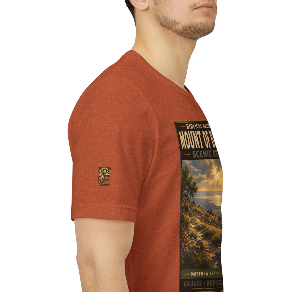 Biblical National Parks Collection VI- Galilee #033/035 Matthew 5-7 | Vintage nature poster Tee | Biblical national parks graphic shirt