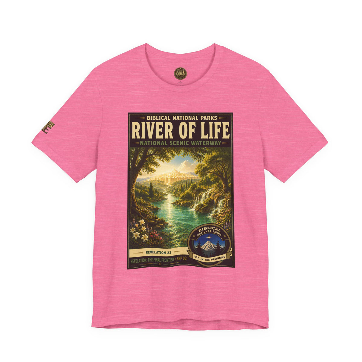 Biblical National Parks Collection X- #061/061 - Revelation: The Final Frontier | Revelation 22 | Vintage nature poster Tee | Biblical national parks graphic shirt 2
