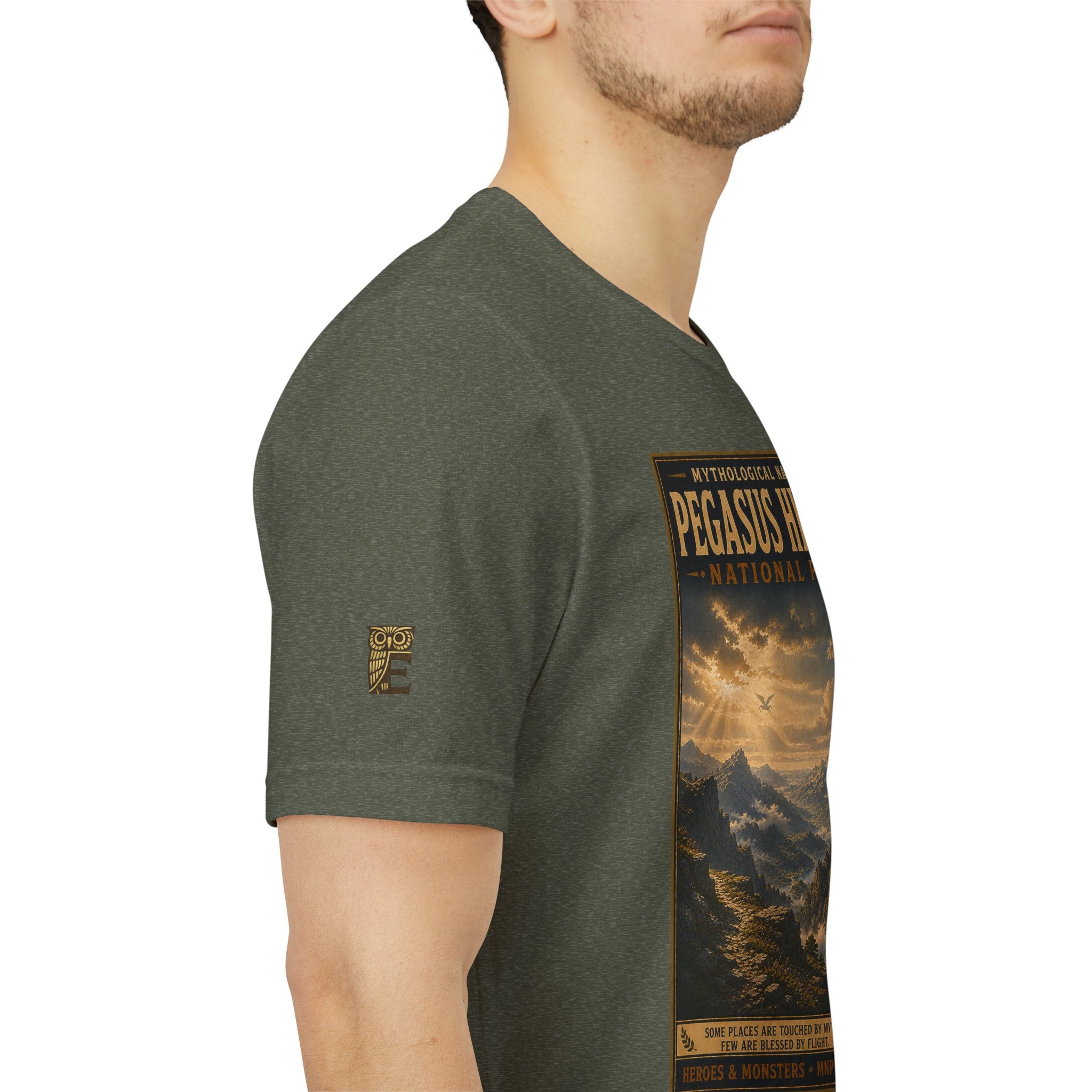 Mythological National Parks Collection III- #020-028 - Heros & Monsters | Vintage nature poster Tee | Mythological National Parks graphic shirt