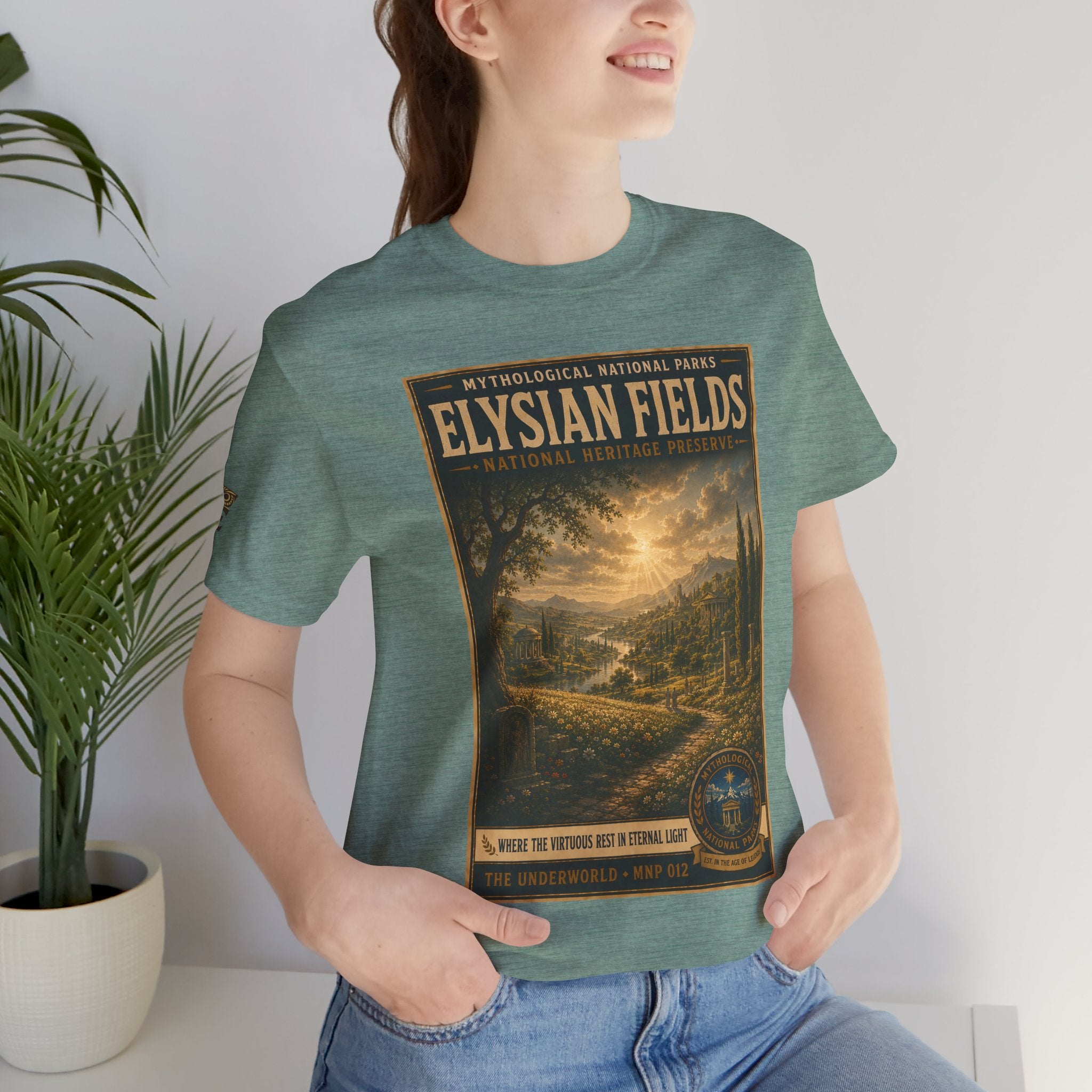Mythological National Parks Collection II- #012-016 -The Underworld | Vintage nature poster Tee | Mythological National Parks graphic shirt