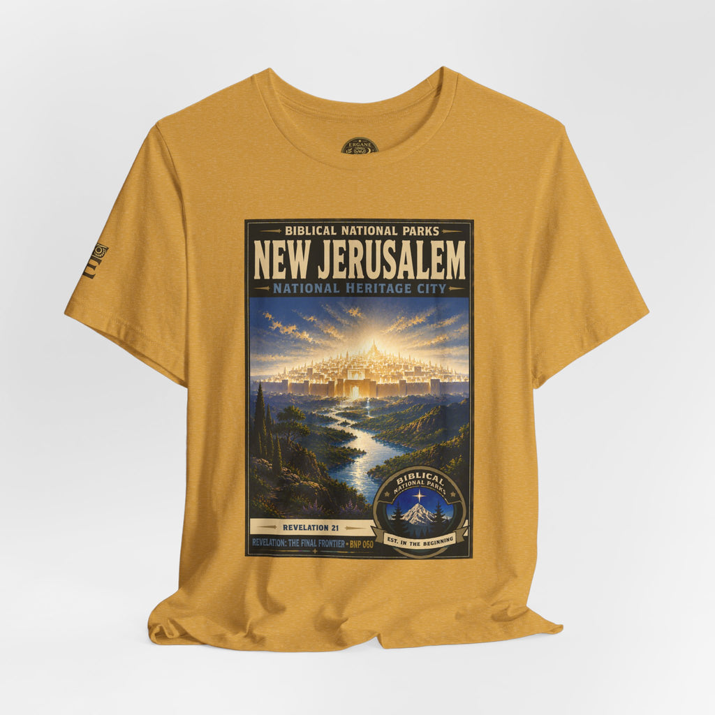 Biblical National Parks Collection X- #060/061 - Revelation: The Final Frontier | Revelation 21 | Vintage nature poster Tee | Biblical national parks graphic shirt 2