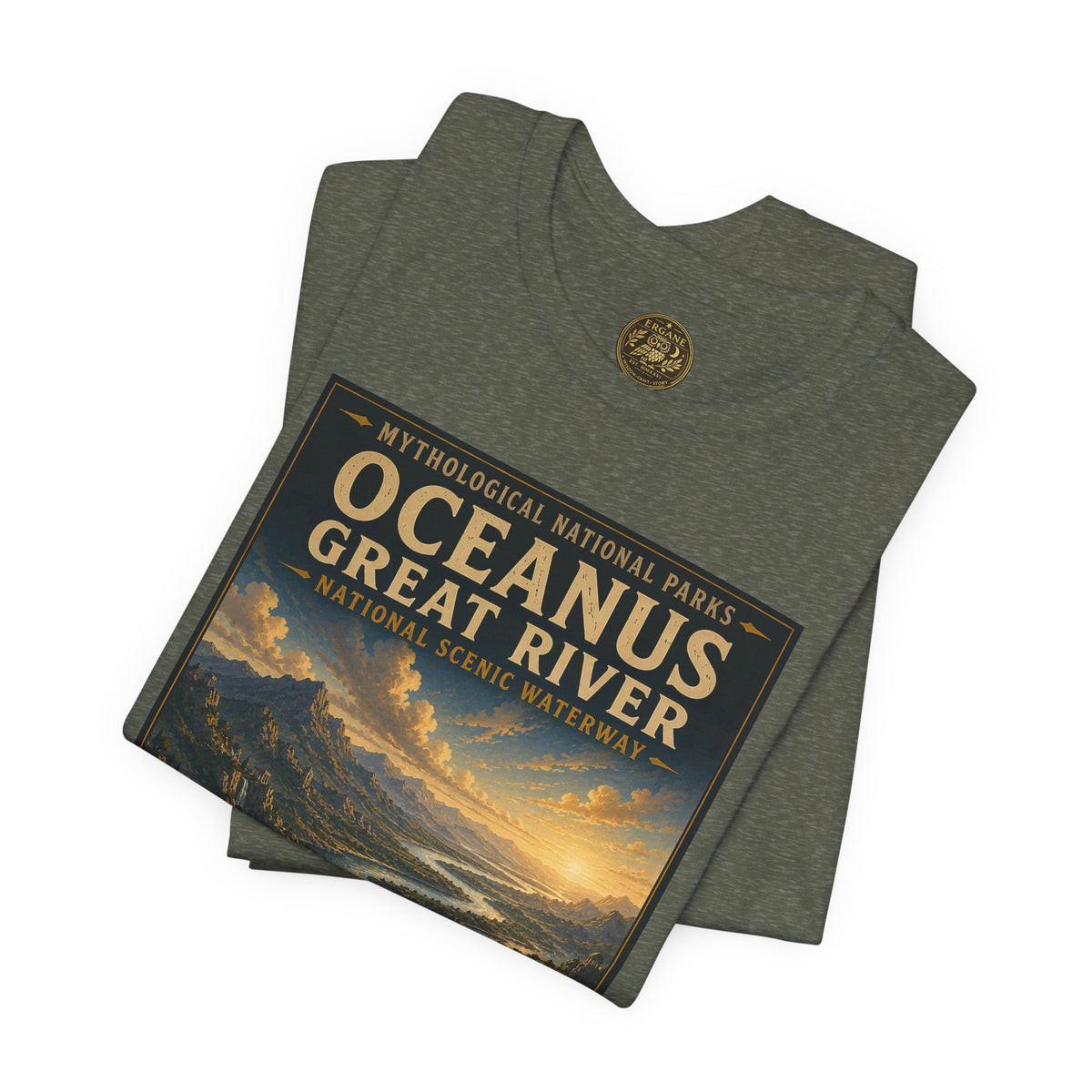 Mythological National Parks COLLECTION V- #042-050 TITANS & PRIMORDIAL REALMS | Vintage nature poster Tee | Mythological National Parks graphic shirt