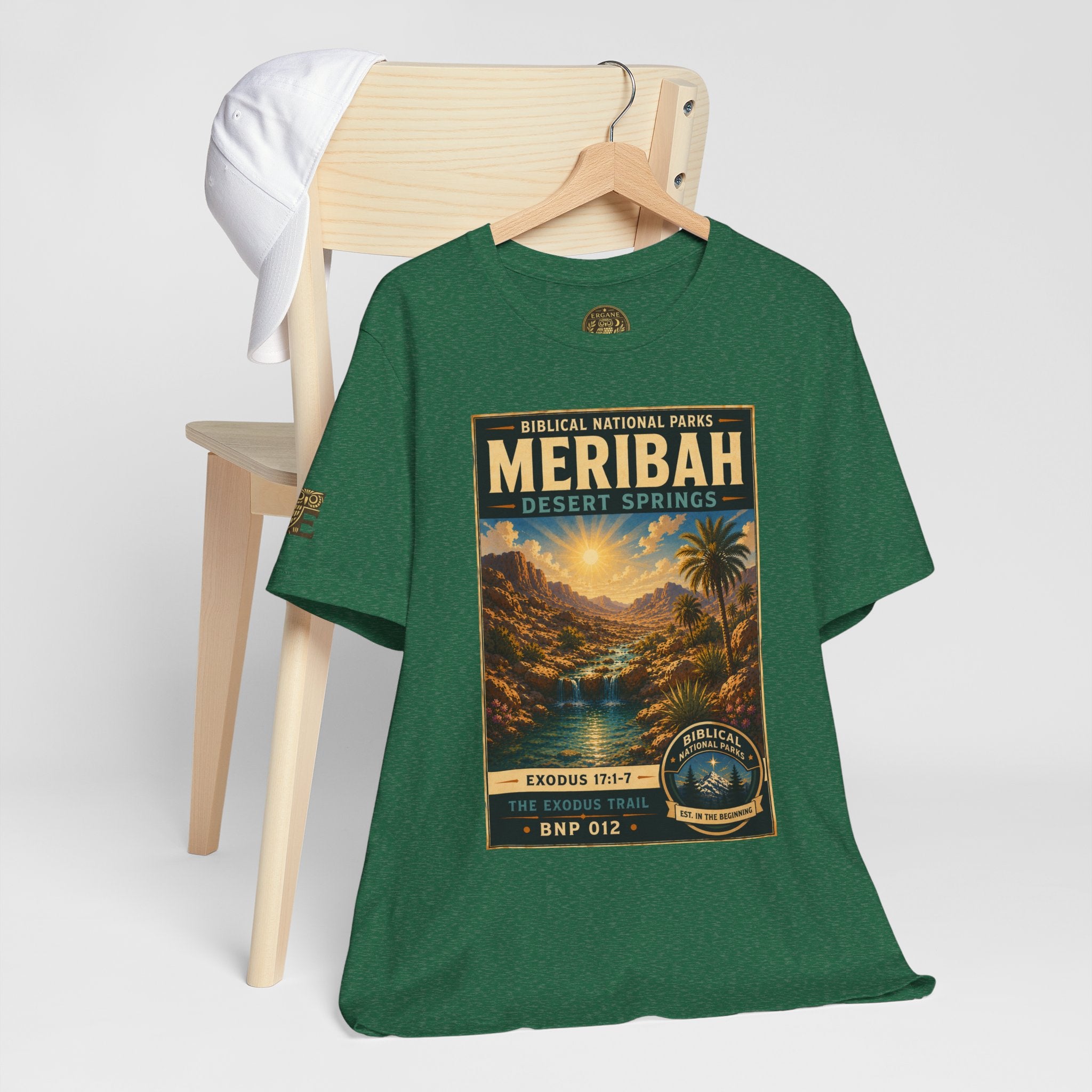 Biblical National Parks Collection II- The Exodus Trail #012/013 Exodus 17: 1-7 | Vintage nature poster Tee | Biblical national parks graphic shirt
