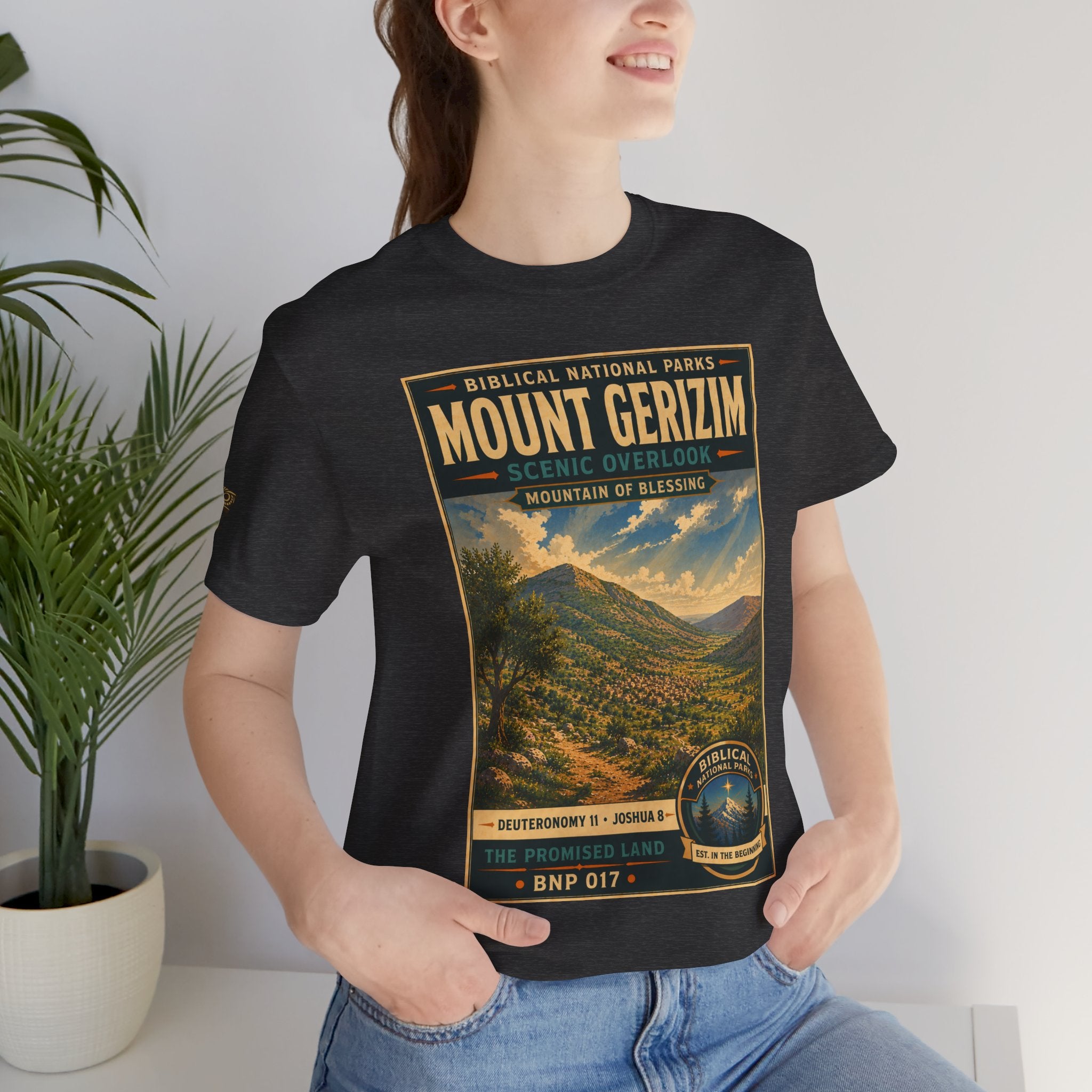 Biblical National Parks Collection III- The Promised Land #017/018 Joshua 8 | Vintage nature poster Tee | Biblical national parks graphic shirt