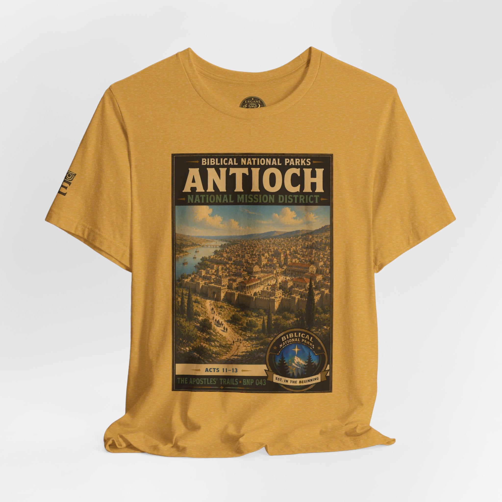 Biblical National Parks Collection VIII- The Apostles' Trails #043/049 | Acts 11-13 | Vintage nature poster Tee | Biblical national parks graphic shirt