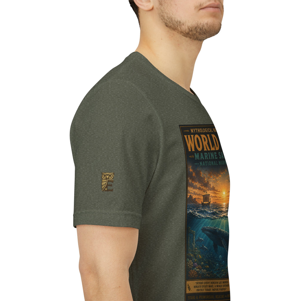 Mythological National Parks COLLECTION V- #050-050 TITANS & PRIMORDIAL REALMS | Vintage nature poster Tee | Mythological National Parks graphic shirt