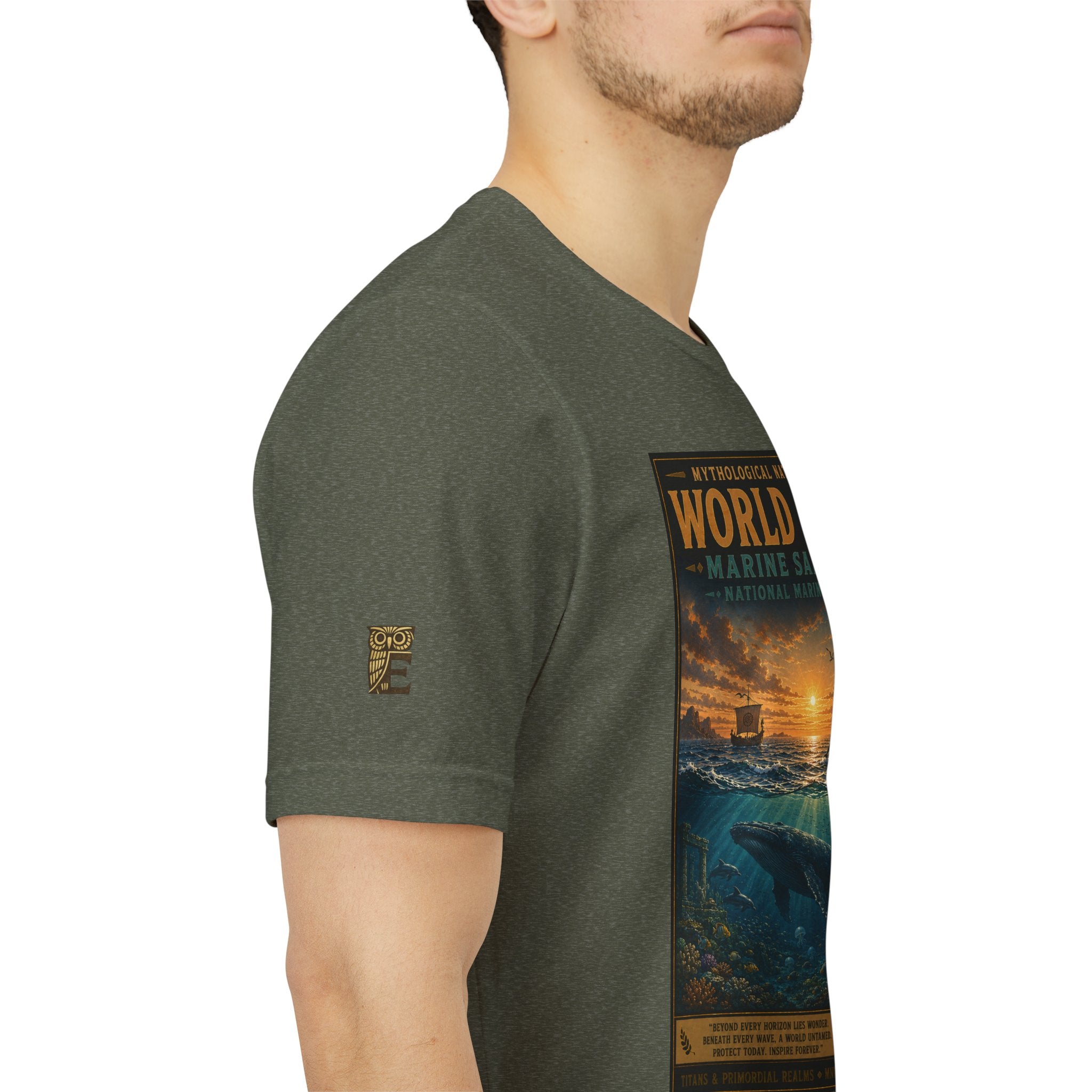 Mythological National Parks COLLECTION V- #050-050 TITANS & PRIMORDIAL REALMS | Vintage nature poster Tee | Mythological National Parks graphic shirt
