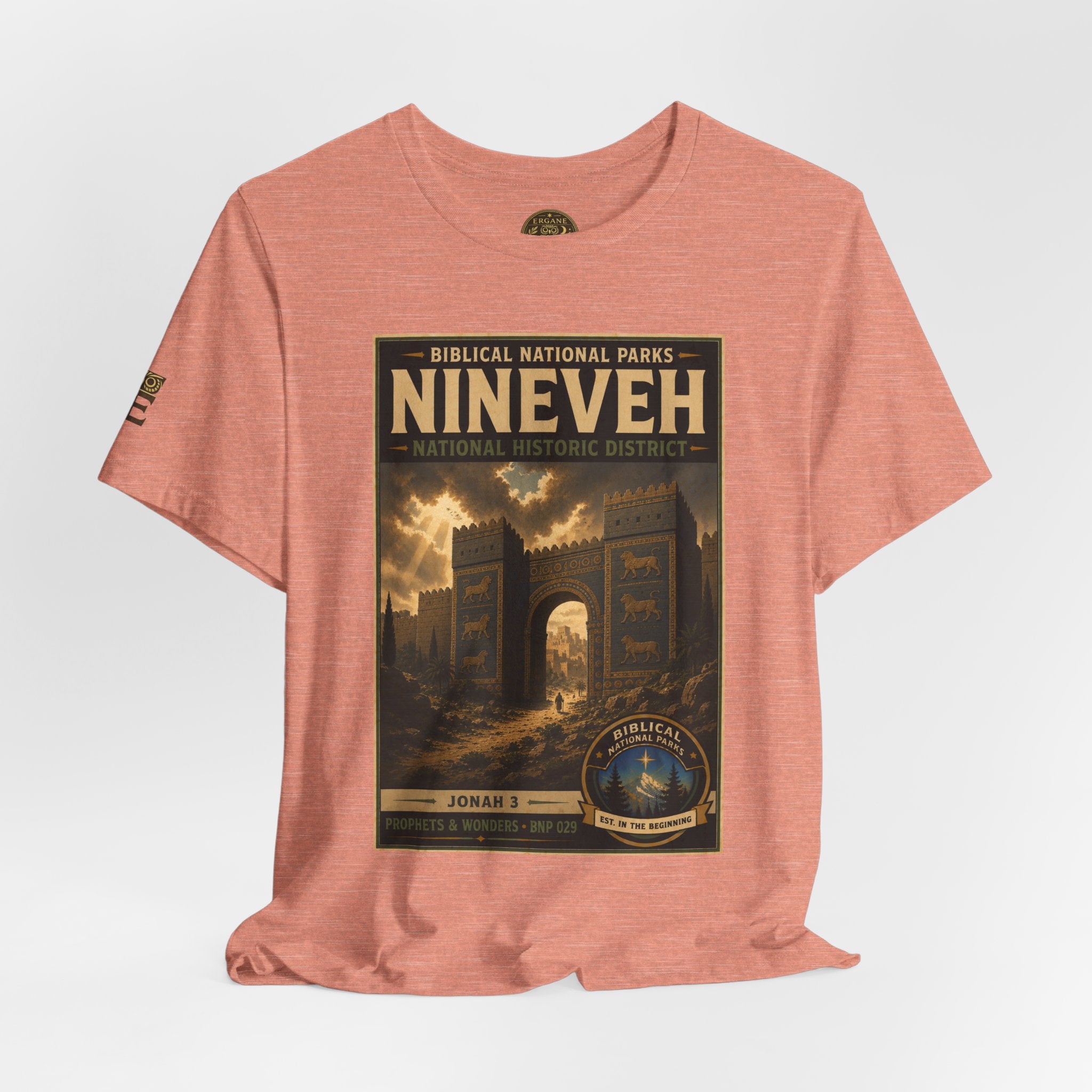 Biblical National Parks Collection V- Prophets & Wonders #029/030 Jonah 3 | Vintage nature poster Tee | Biblical national parks graphic shirt