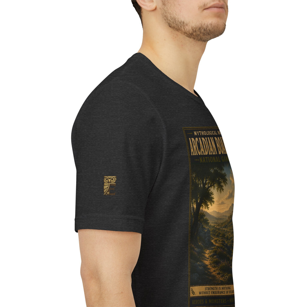 Mythological National Parks Collection III- #024-028 - Heros & Monsters | Vintage nature poster Tee | Mythological National Parks graphic shirt