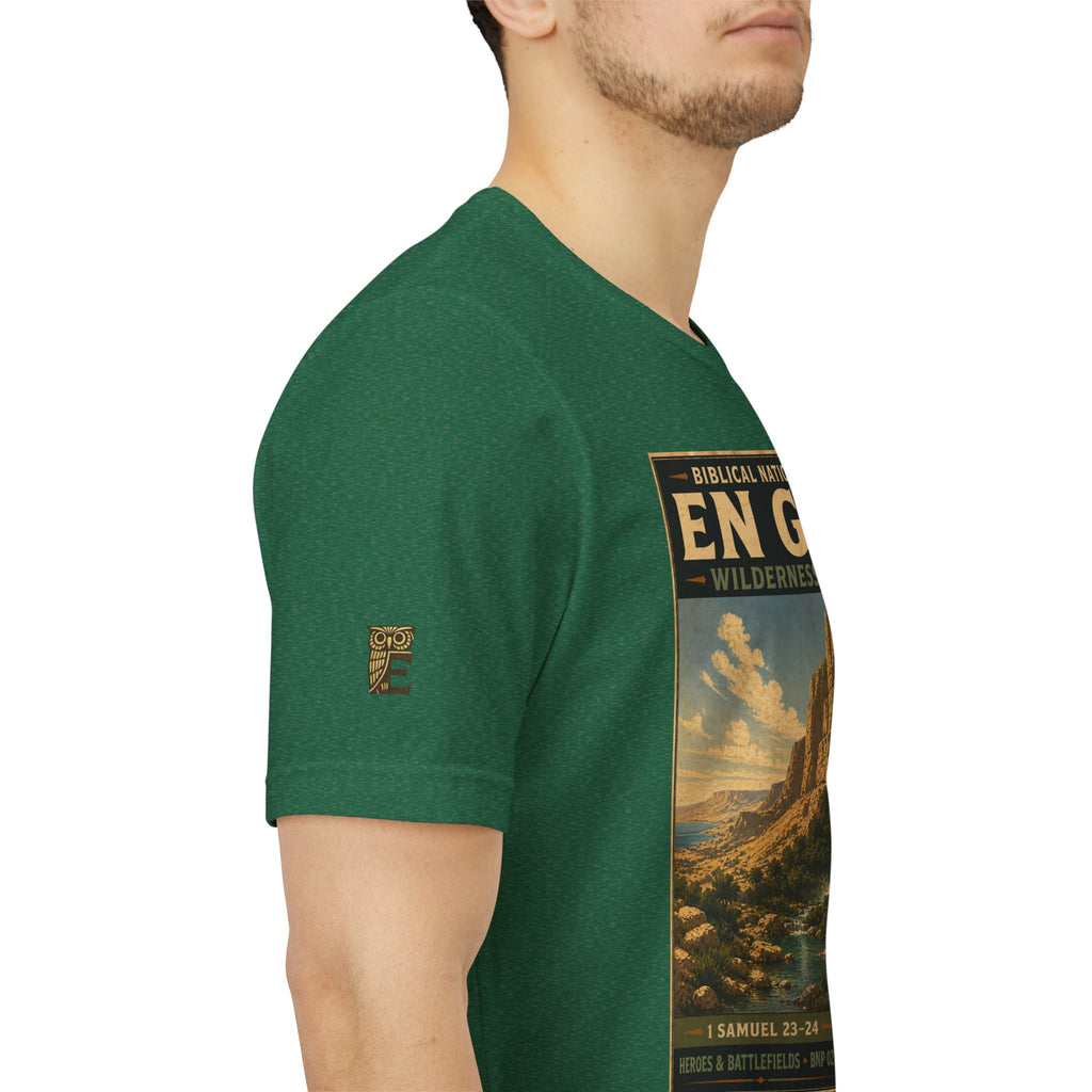 Biblical National Parks Collection IV- Heros & Battlefields #022/023 1 Samuel 23-24 | Vintage nature poster Tee | Biblical national parks graphic shirt