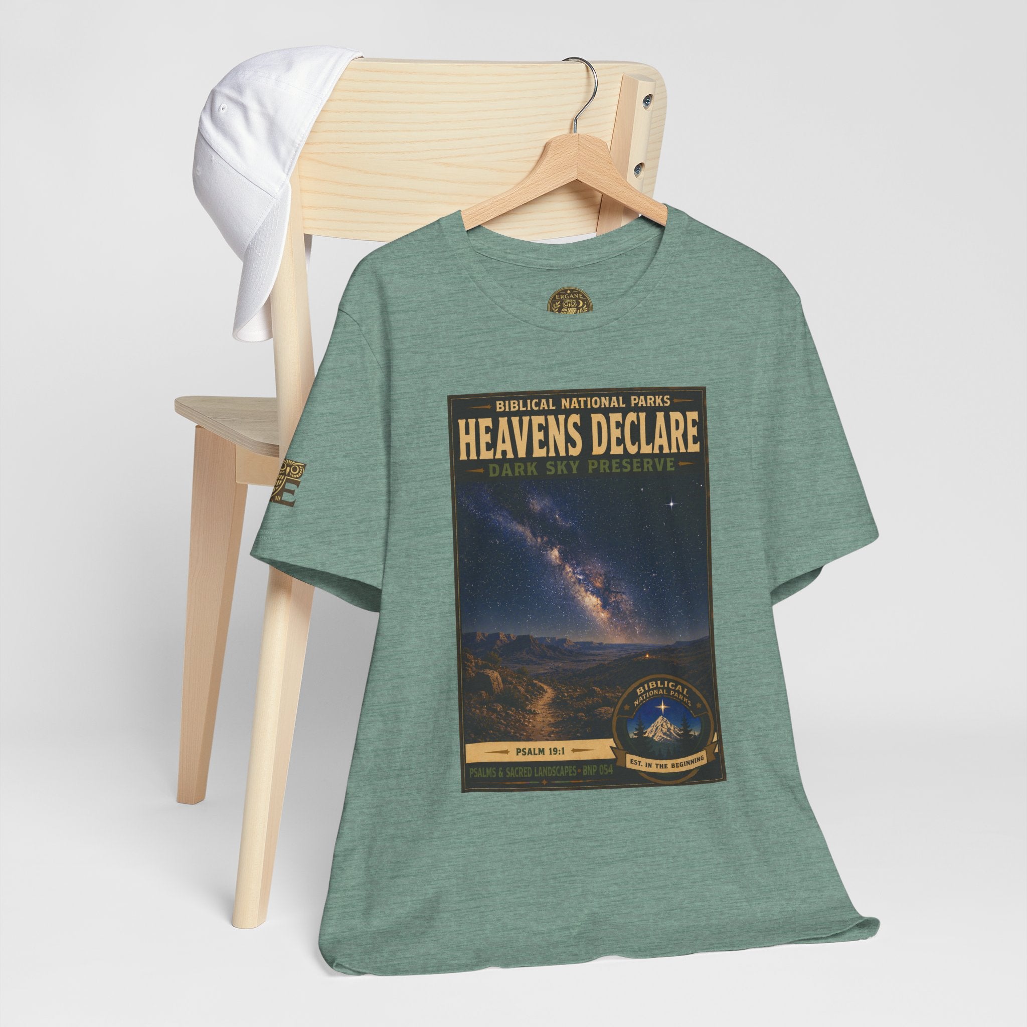 Biblical National Parks Collection IX- #054/054 -Psalms & Sacred Landscapes | Psalm 19:1 | Vintage nature poster Tee | Biblical national parks graphic shirt