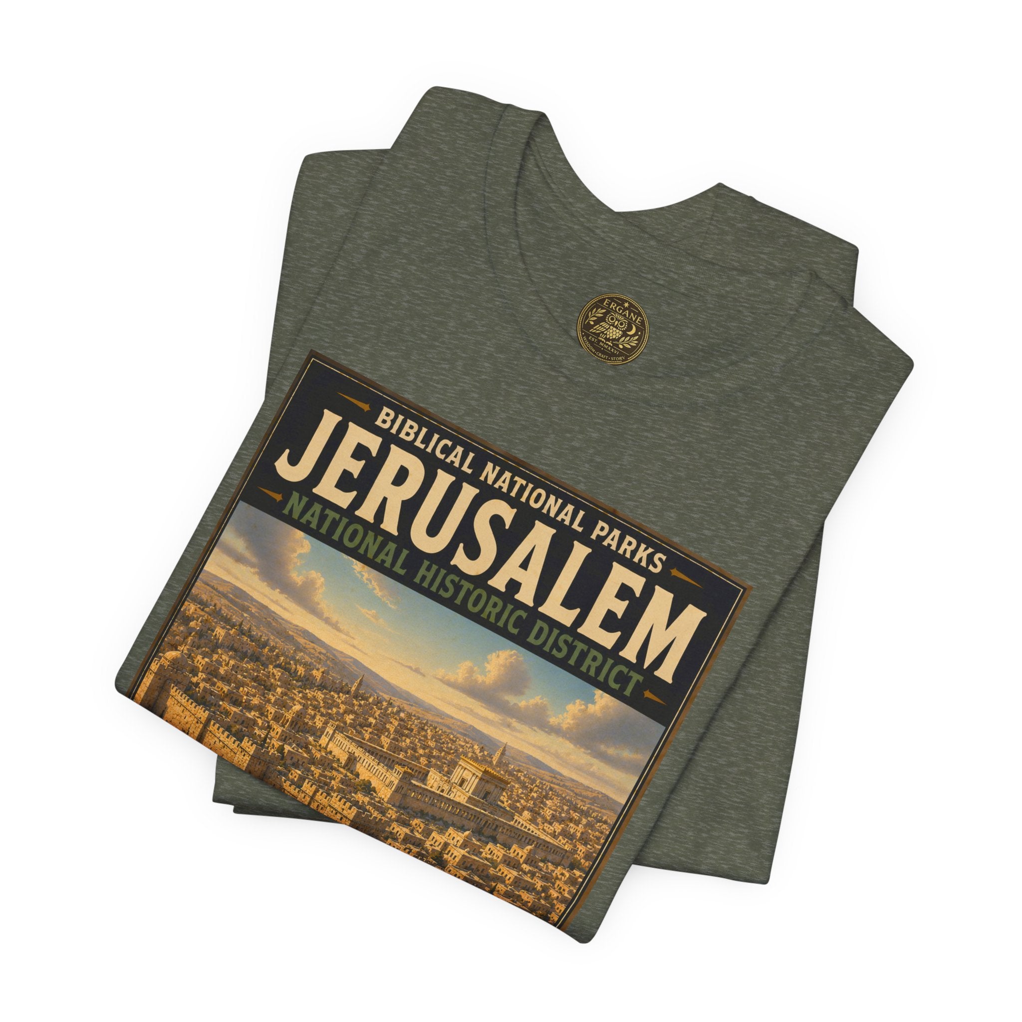 Biblical National Parks Collection VII- The Holy Week #037/041 | Matthew 21-23 | Vintage nature poster Tee | Biblical national parks graphic shirt