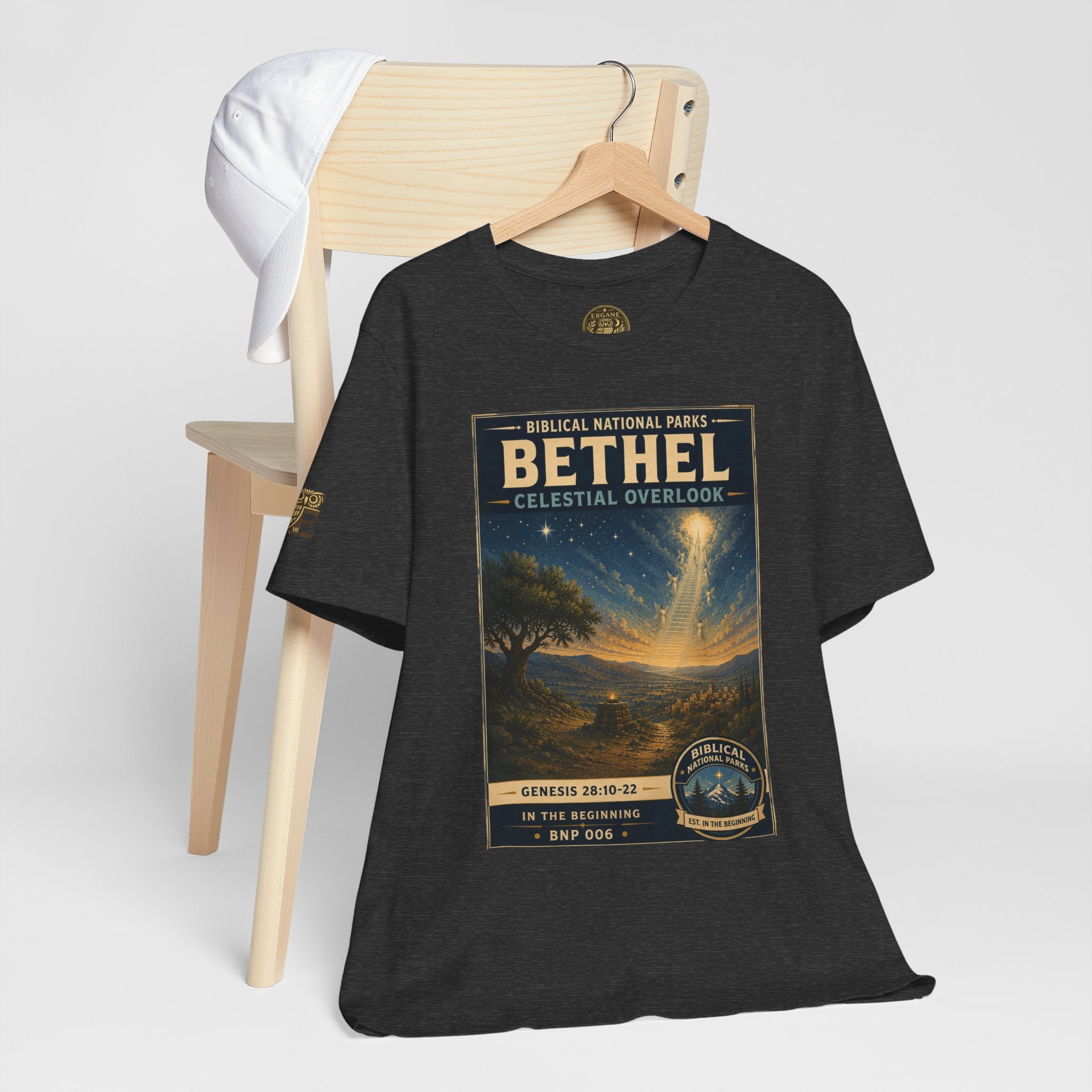 Biblical National Parks Collection I- In The Beginning #006/006 Genesis 28: 10-22 | Vintage nature poster Tee | Biblical national parks graphic shirt
