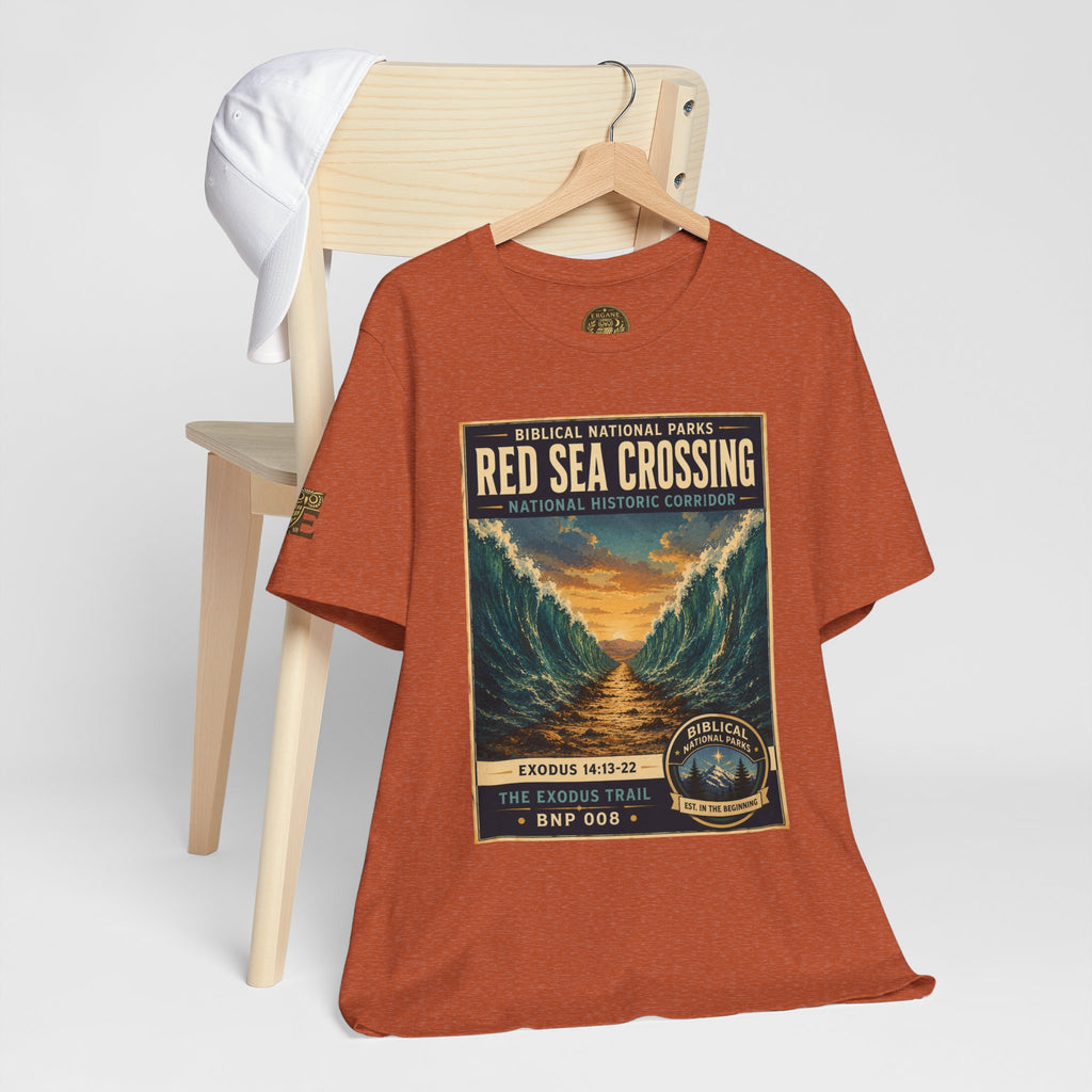 Biblical National Parks Collection II- The Exodus Trail #008/013 Exodus 14: 13-22 | Vintage nature poster Tee | Biblical national parks graphic shirt