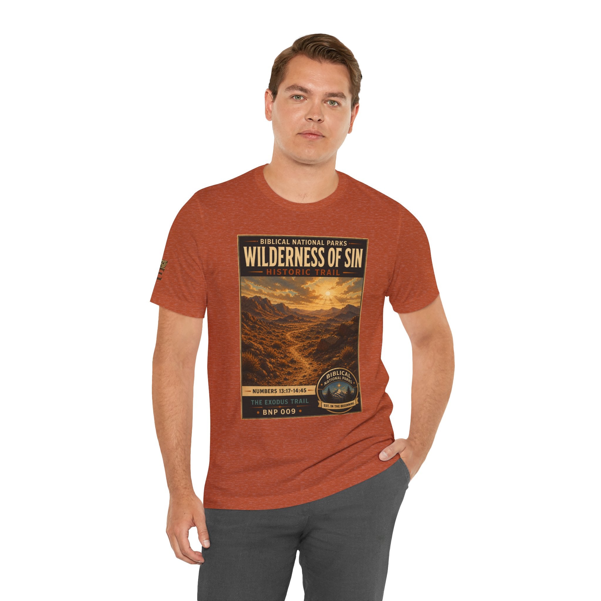 Biblical National Parks Collection II- The Exodus Trail #009/013 Exodus 13: 17 - 14:45 | Vintage nature poster Tee | Biblical national parks graphic shirt