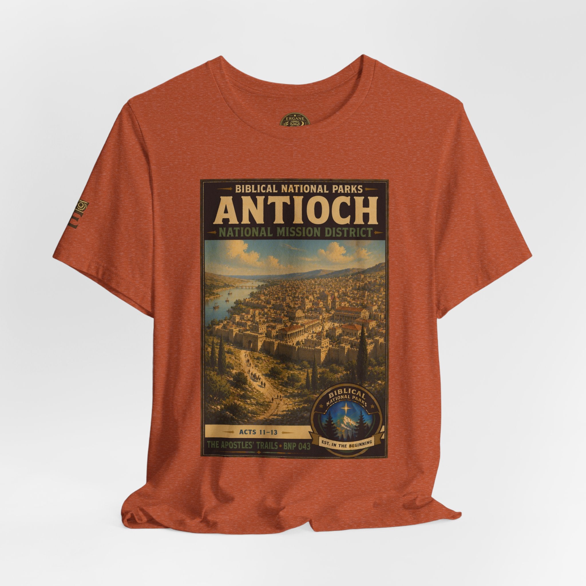 Biblical National Parks Collection VIII- The Apostles' Trails #043/049 | Acts 11-13 | Vintage nature poster Tee | Biblical national parks graphic shirt