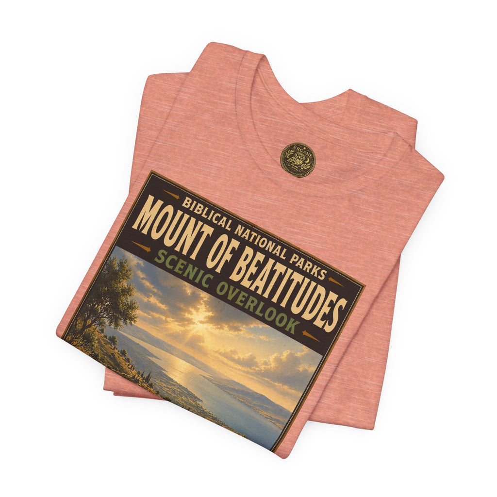 Biblical National Parks Collection VI- Galilee #033/035 Matthew 5-7 | Vintage nature poster Tee | Biblical national parks graphic shirt