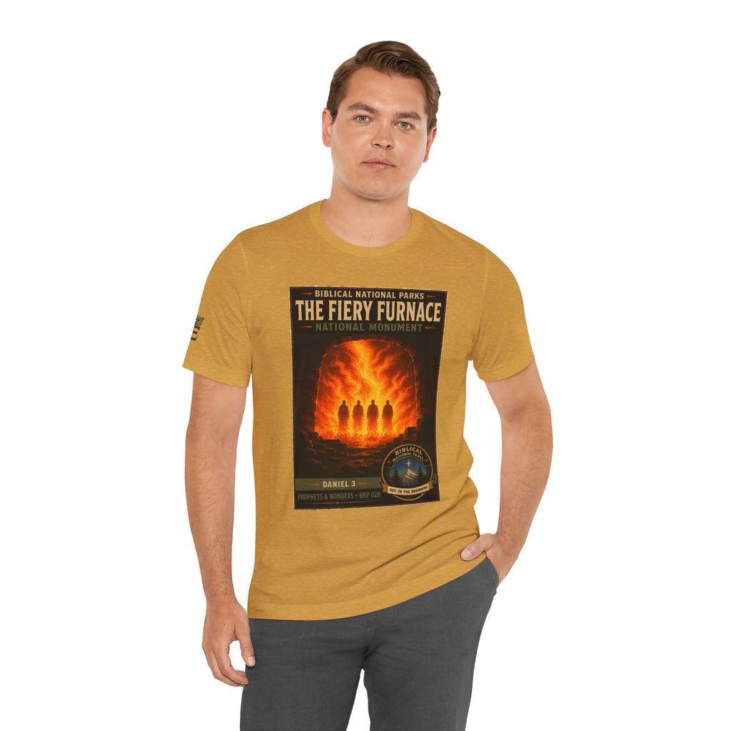 Biblical National Parks Collection V- Prophets & Wonders #028/030 Daniel 3 | Vintage nature poster Tee | Biblical national parks graphic shirt