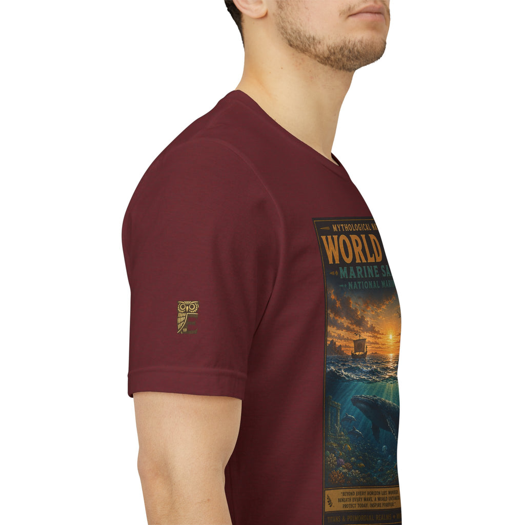 Mythological National Parks COLLECTION V- #050-050 TITANS & PRIMORDIAL REALMS | Vintage nature poster Tee | Mythological National Parks graphic shirt