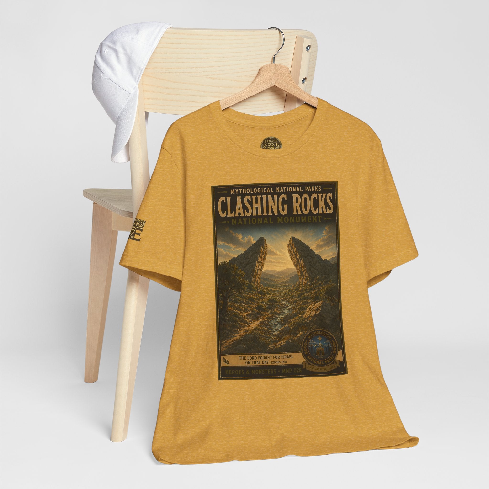 Mythological National Parks Collection III- #028-028 - Heros & Monsters | Vintage nature poster Tee | Mythological National Parks graphic shirt