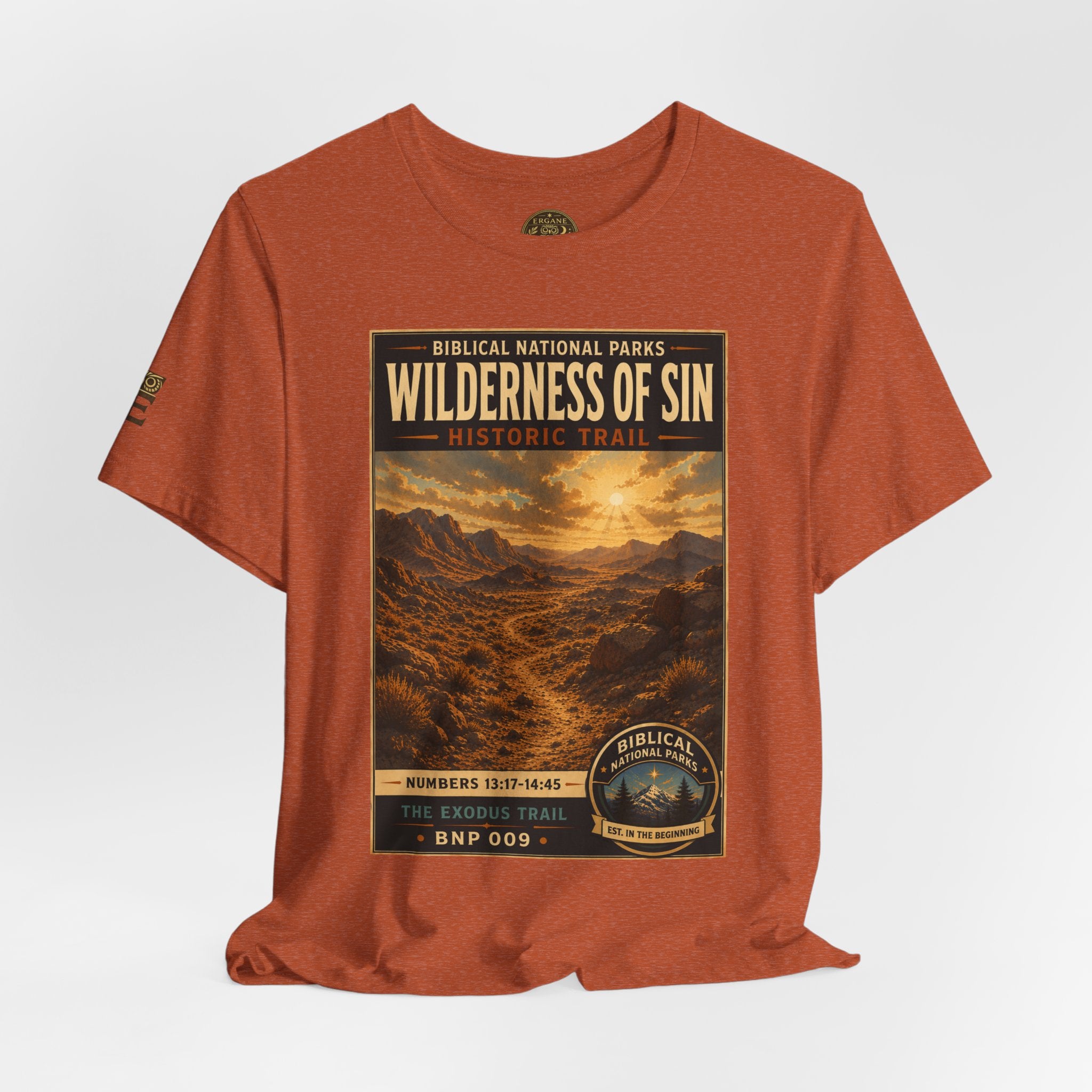 Biblical National Parks Collection II- The Exodus Trail #009/013 Exodus 13: 17 - 14:45 | Vintage nature poster Tee | Biblical national parks graphic shirt
