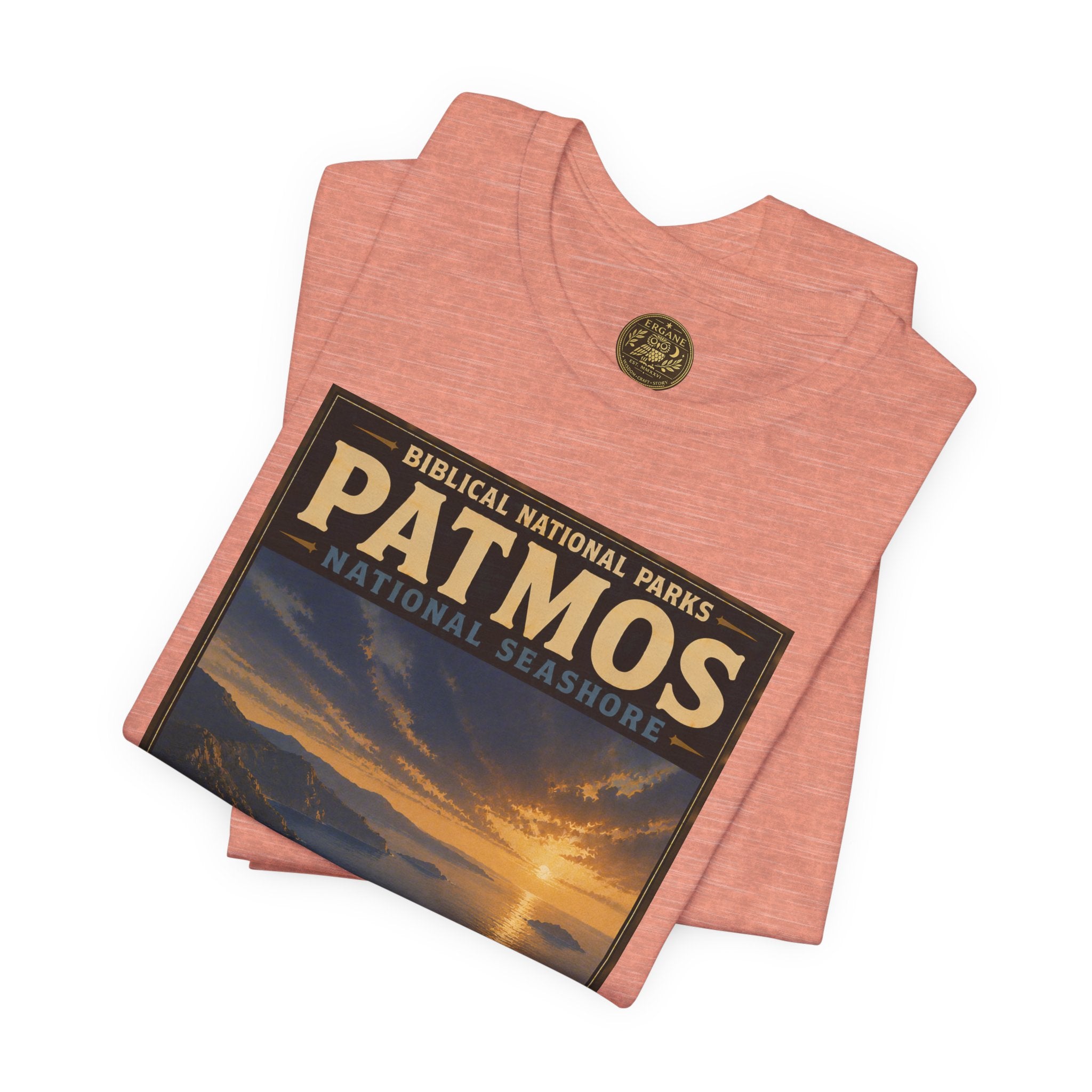 Biblical National Parks Collection X- #055/061 - Revelation: The Final Frontier | Revelation 1 | Vintage nature poster Tee | Biblical national parks graphic shirt