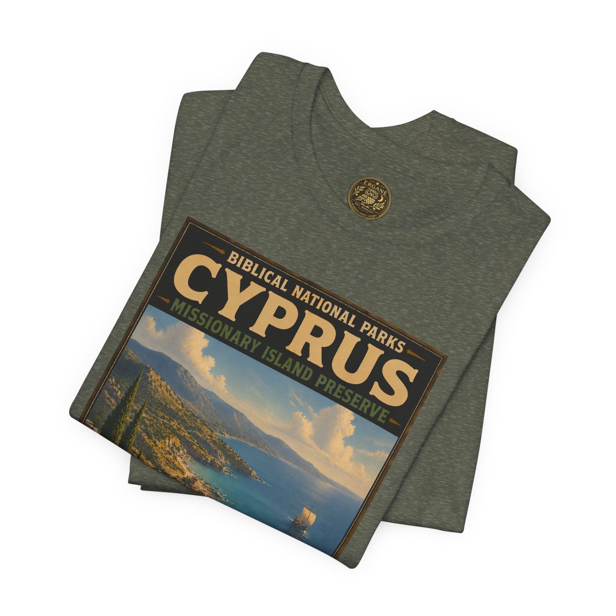 Biblical National Parks Collection VIII- The Apostles' Trails #044/049 | Acts 13 | Vintage nature poster Tee | Biblical national parks graphic shirt