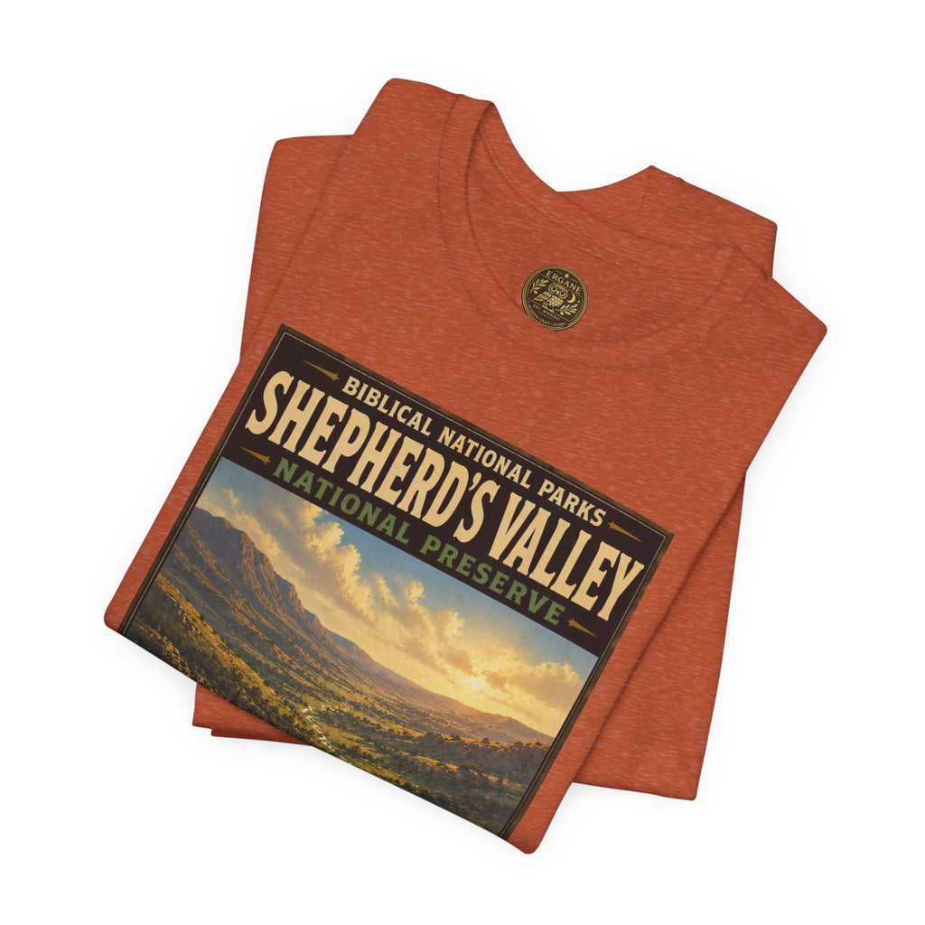 Biblical National Parks Collection IX- #050/054 -Psalms & Sacred Landscapes | Psalm 23 | Vintage nature poster Tee | Biblical national parks graphic shirt