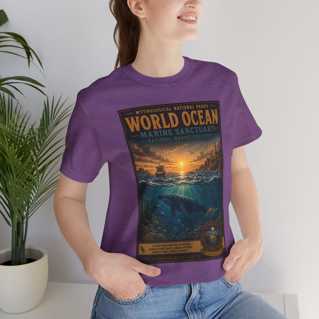 Mythological National Parks COLLECTION V- #050-050 TITANS & PRIMORDIAL REALMS | Vintage nature poster Tee | Mythological National Parks graphic shirt