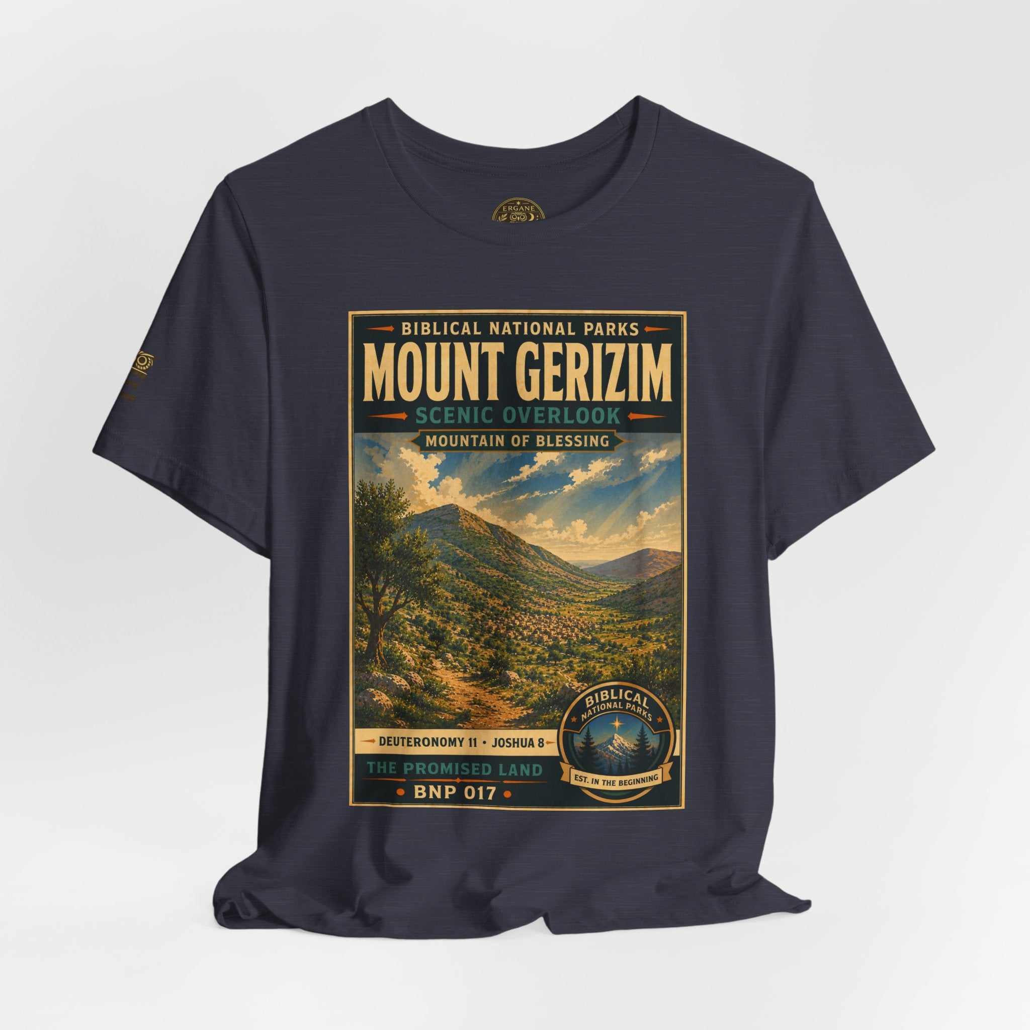 Biblical National Parks Collection III- The Promised Land #017/018 Joshua 8 | Vintage nature poster Tee | Biblical national parks graphic shirt