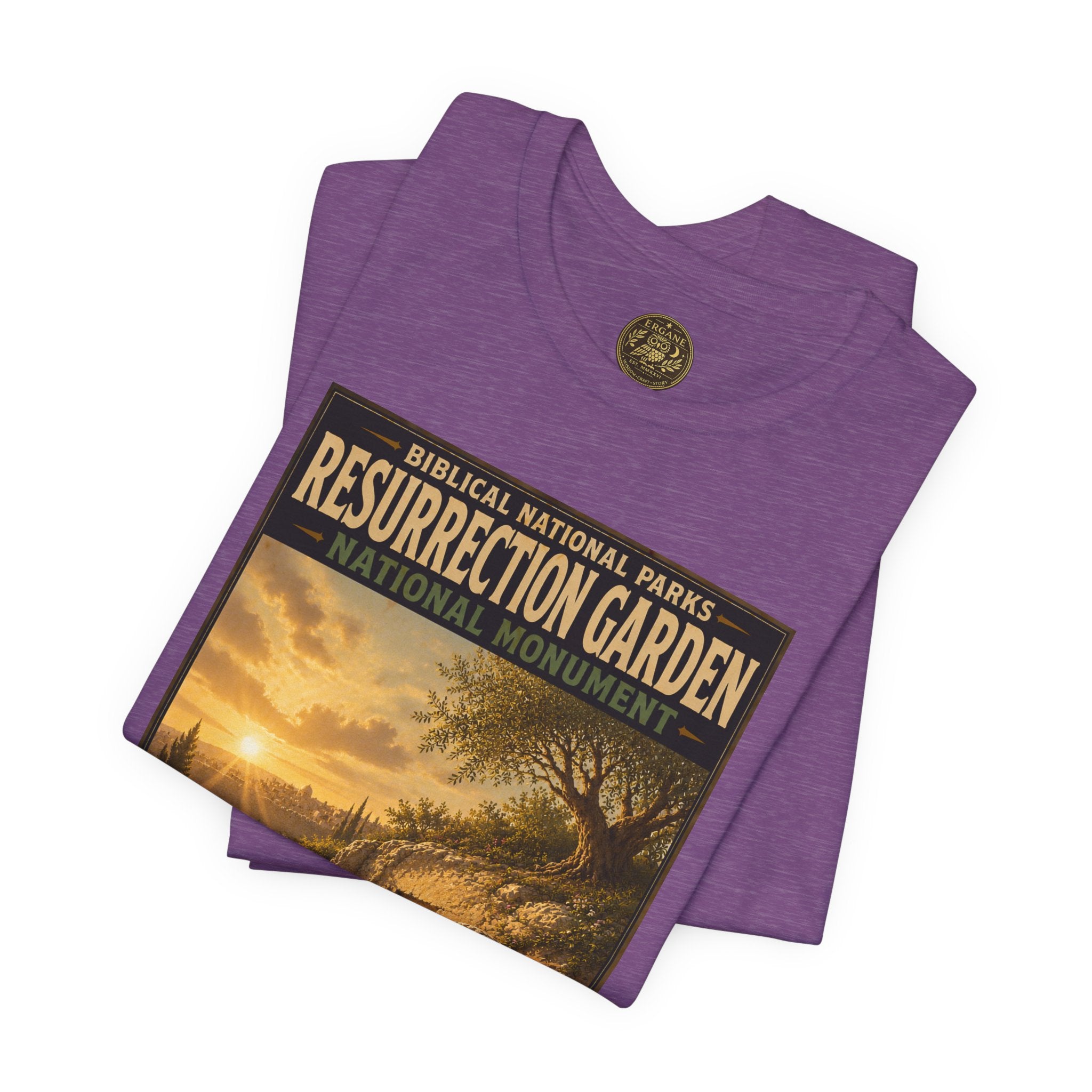 Biblical National Parks Collection VII- The Holy Week #041/041 | Matthew 28 - John 20 | Vintage nature poster Tee | Biblical national parks graphic shirt