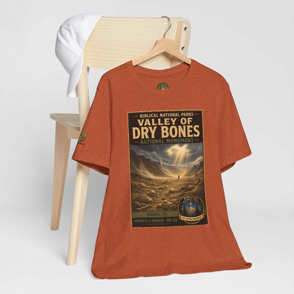 Biblical National Parks Collection V- Prophets & Wonders #026/030 Ezekiel 37  | Vintage nature poster Tee | Biblical national parks graphic shirt