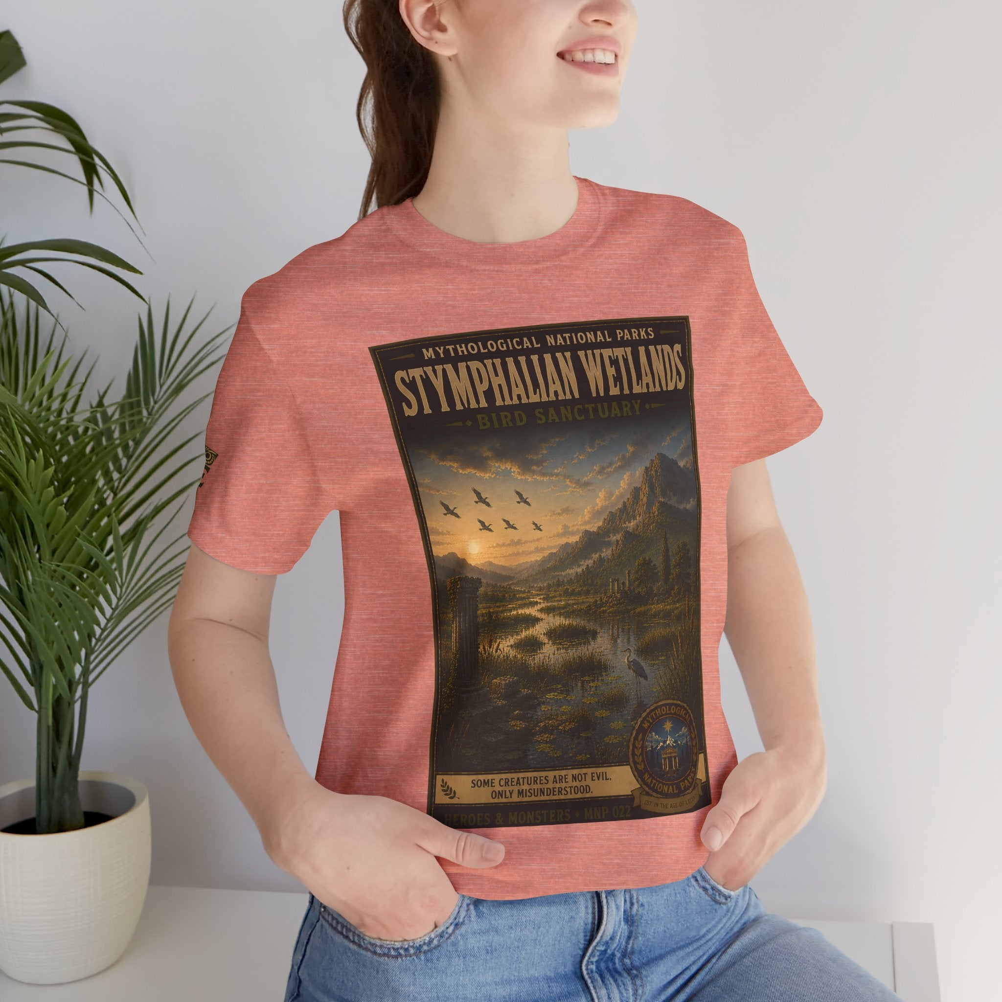 Mythological National Parks Collection III- #022-028 - Heros & Monsters | Vintage nature poster Tee | Mythological National Parks graphic shirt