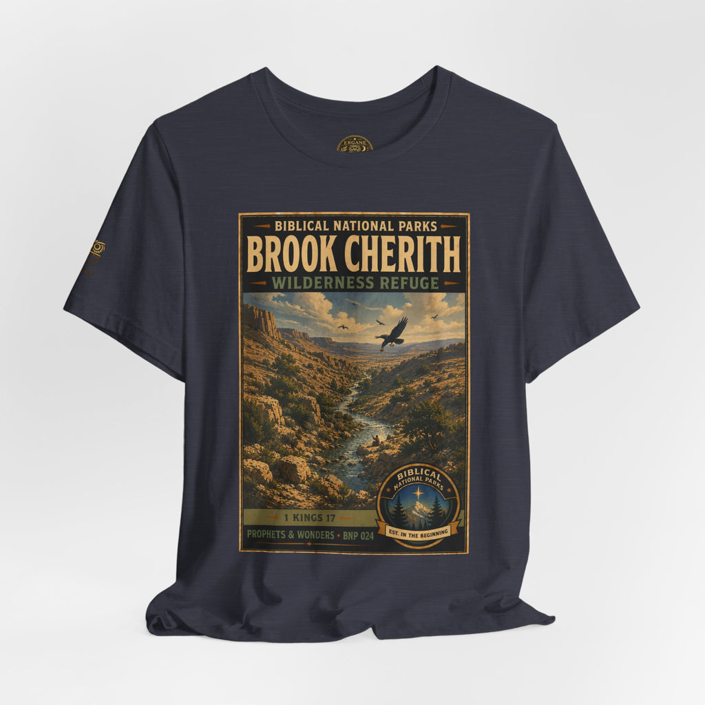 Biblical National Parks Collection V- Prophets & Wonders #024/030 1 Kings 17 | Vintage nature poster Tee | Biblical national parks graphic shirt