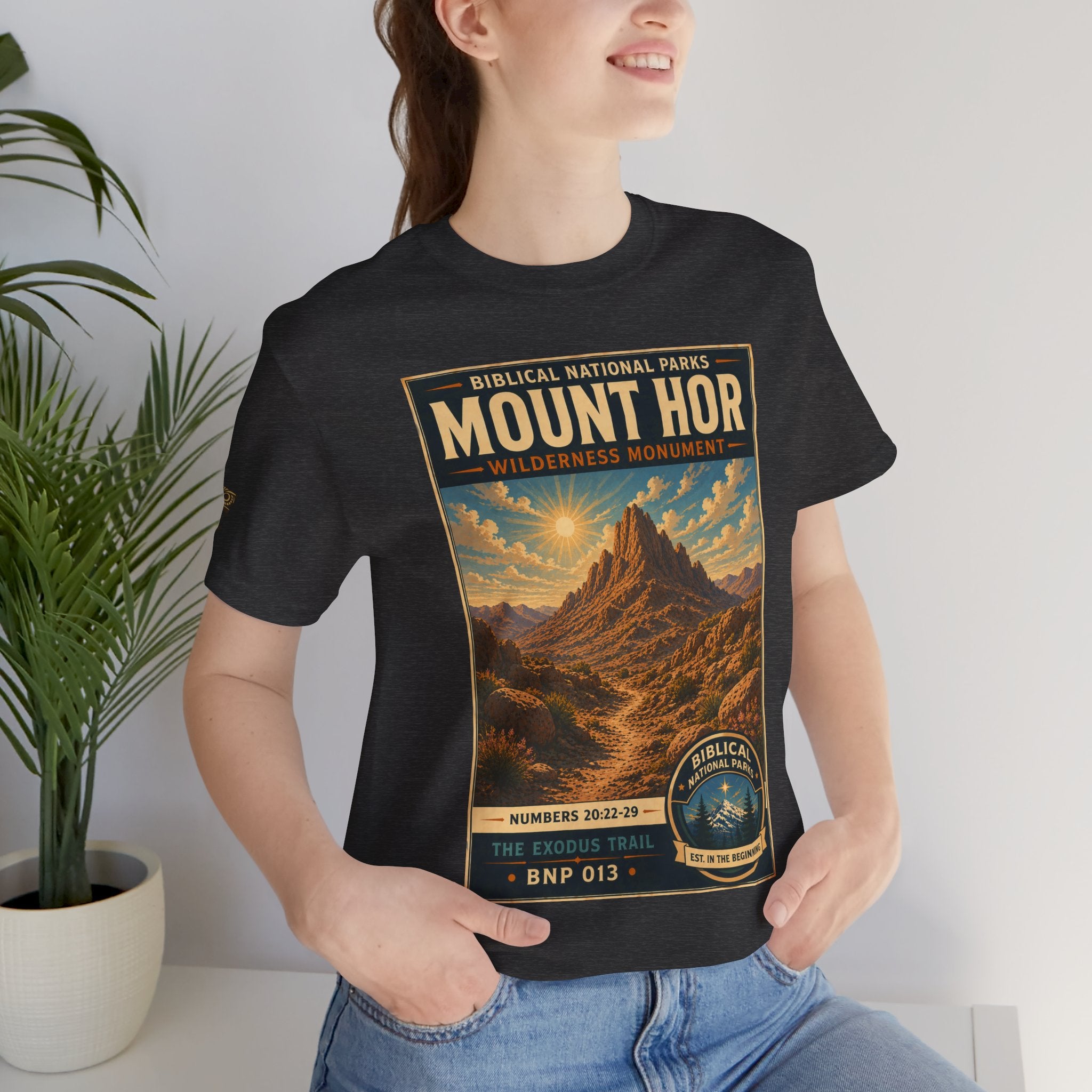 Biblical National Parks Collection II- The Exodus Trail #013/013 Exodus 20: 22-29 | Vintage nature poster Tee | Biblical national parks graphic shirt