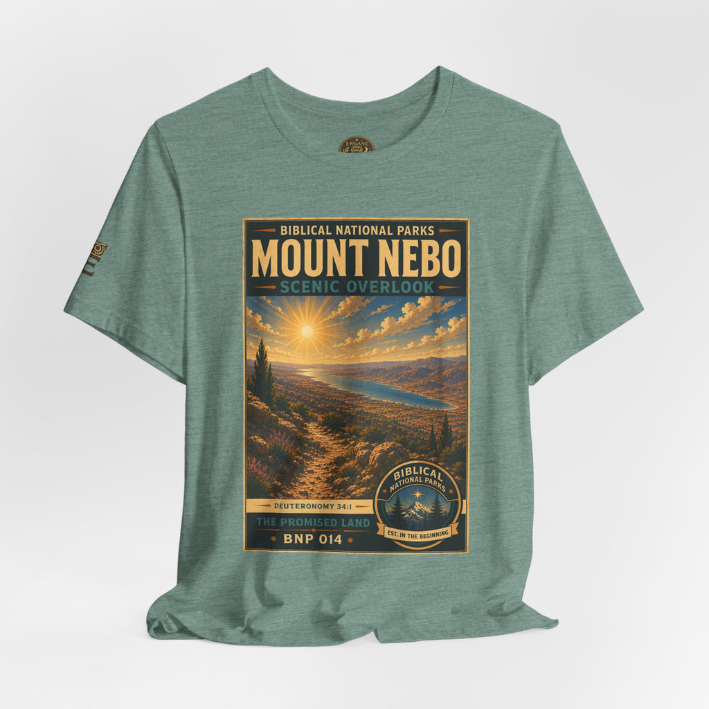 Biblical National Parks Collection III- The Promised Land #014/018 Deuteronomy 34:1 | Vintage nature poster Tee | Biblical national parks graphic shirt