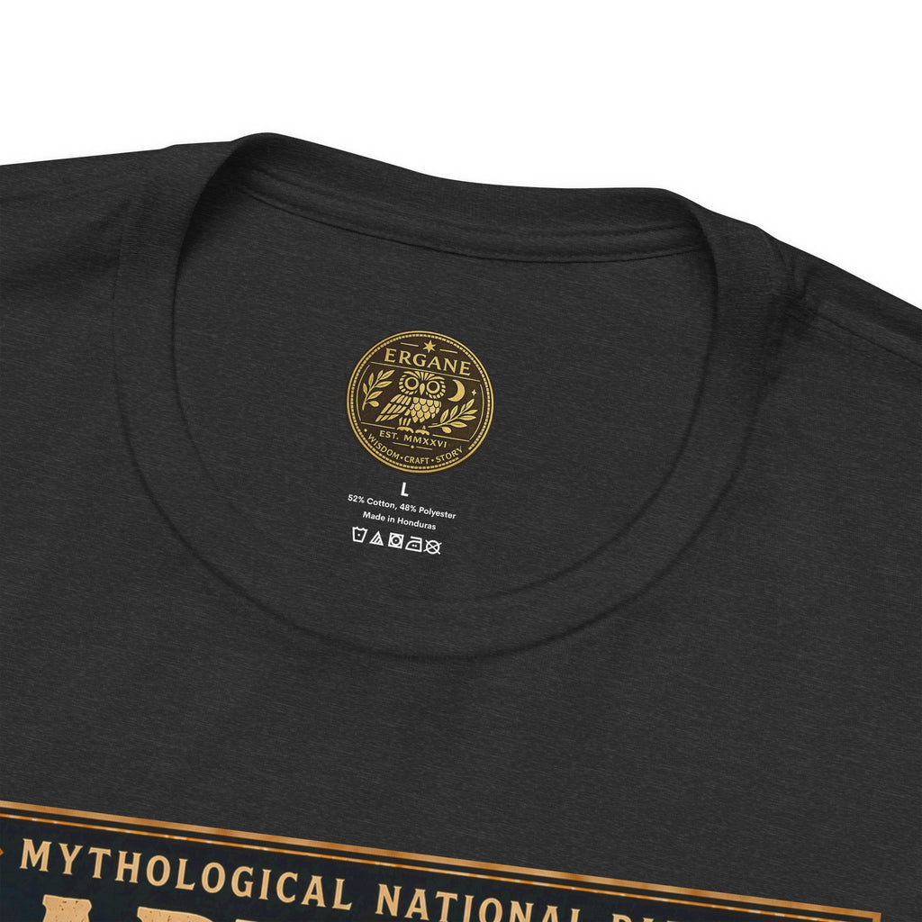 Mythological National Parks Collection III- #017-028 - Heros & Monsters | Vintage nature poster Tee | Mythological National Parks graphic shirt