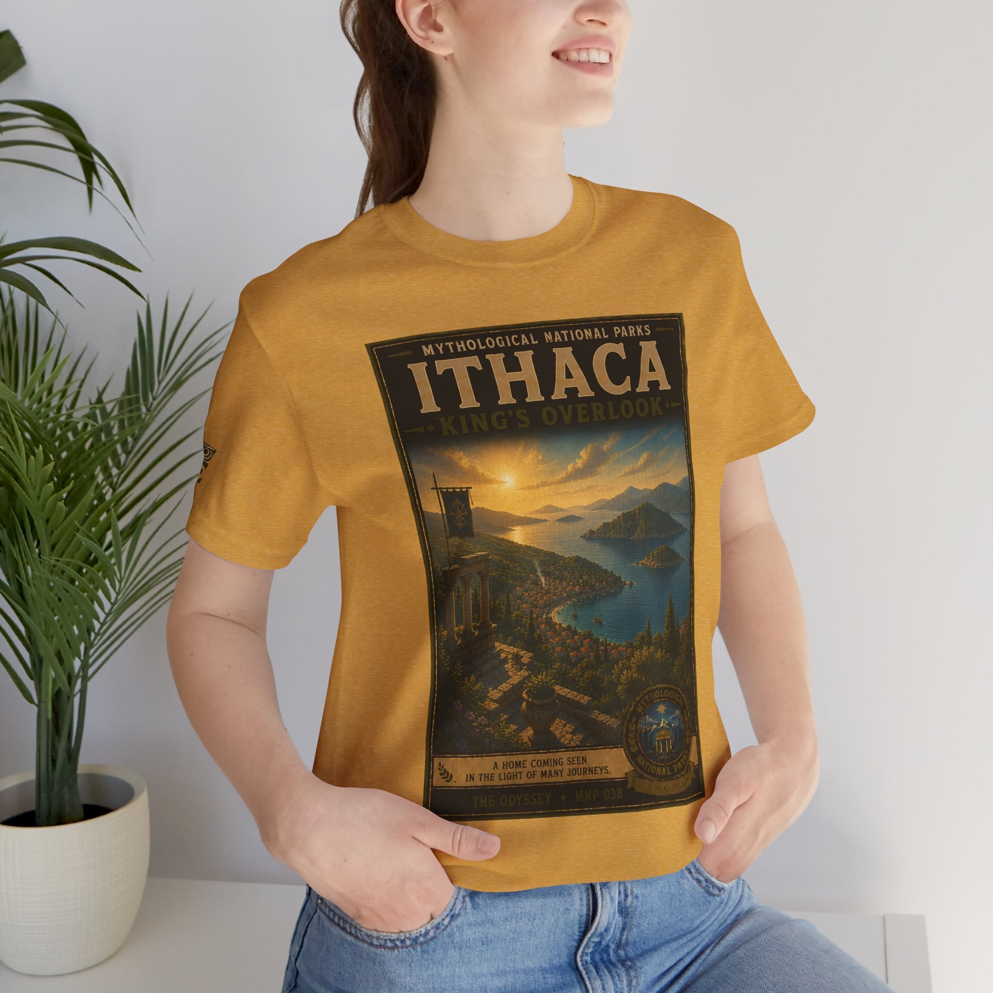 Mythological National Parks Collection IV- #038-038 - THE ODYSSEY | Vintage nature poster Tee | Mythological National Parks graphic shirt
