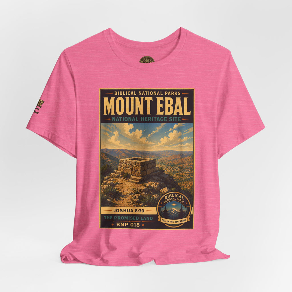 Biblical National Parks Collection III- The Promised Land #018/018 Joshua 8: 30 | Vintage nature poster Tee | Biblical national parks graphic shirt