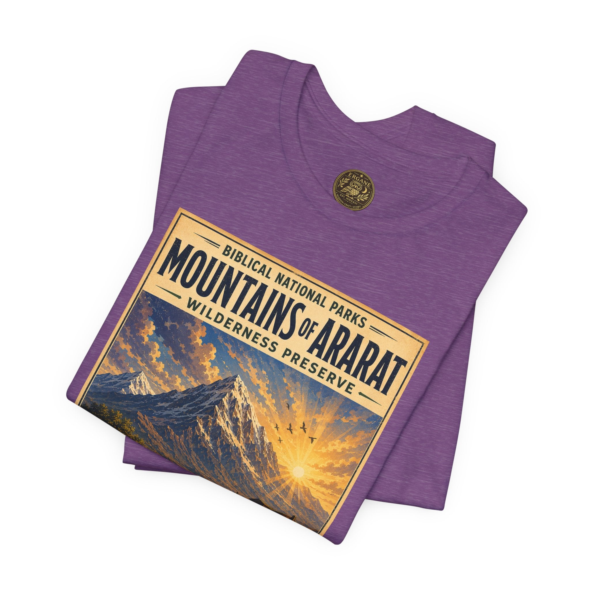 Biblical National Parks Collection I- In The Beginning #004/006 Genesis 8:4-5,17 | Vintage nature poster Tee | Biblical national parks graphic shirt