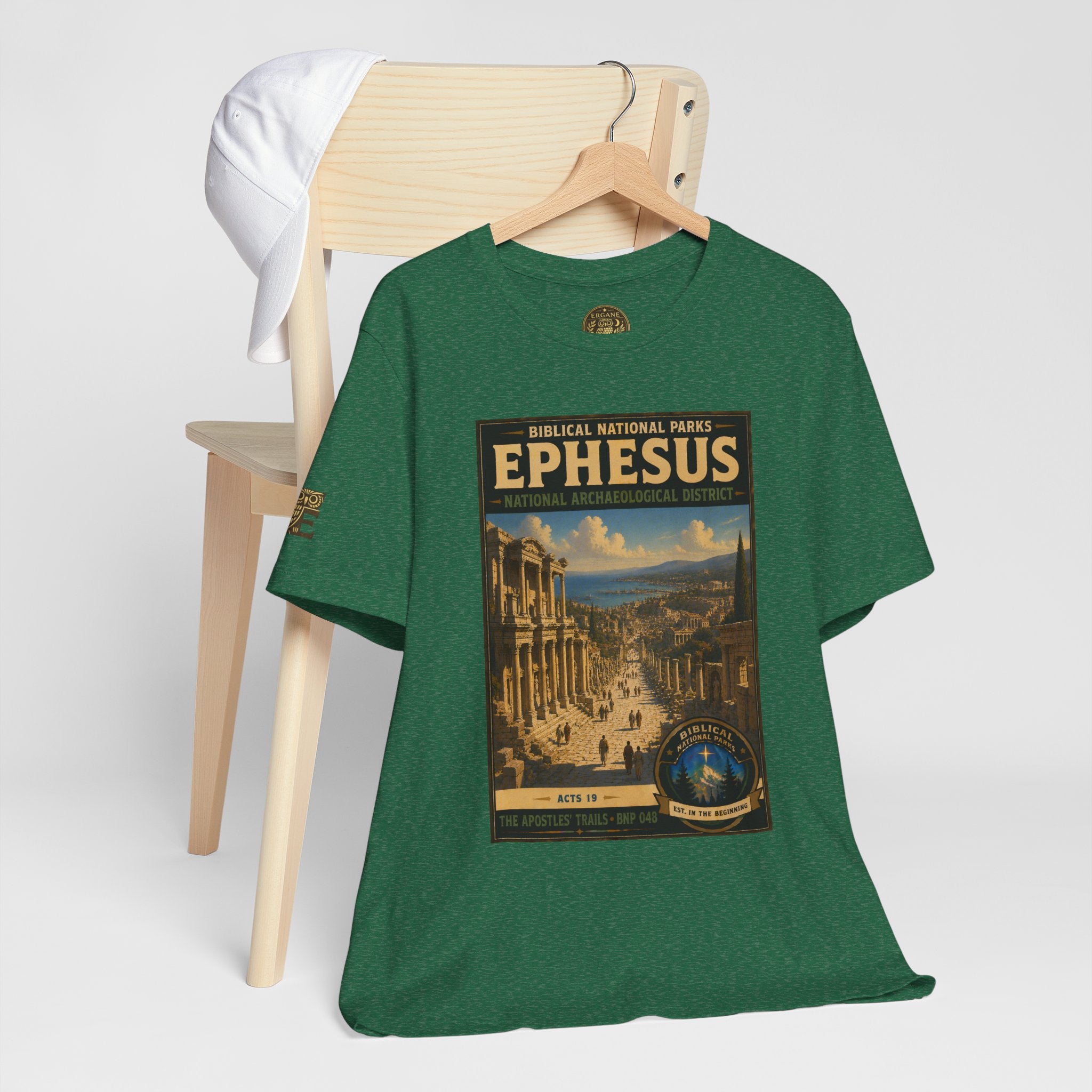 Biblical National Parks Collection VIII- The Apostles' Trails #048/049 | Acts 19 | Vintage nature poster Tee | Biblical national parks graphic shirt